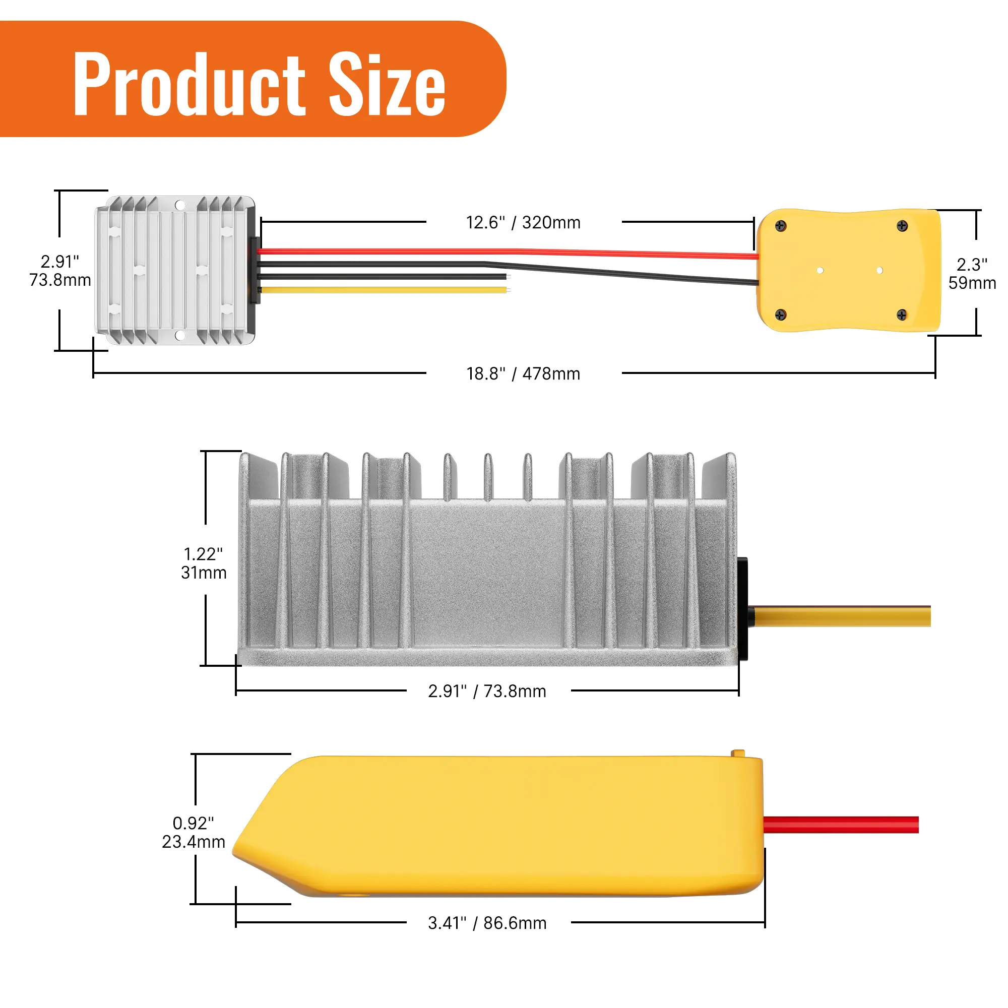 Adattatore Di Alimentazione Da 18V A 12V Convertitore Step Down 12VDC 20A 240W Per Adattatore Di Alimentazione - Foto 12
