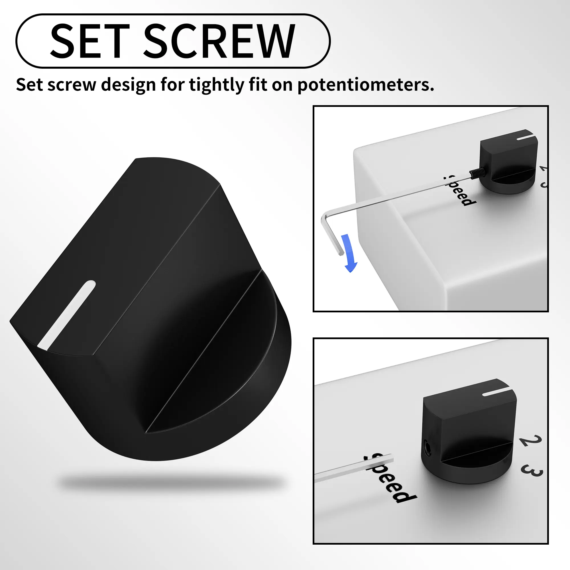 Aluminum Alloy Davies 1510 Clone Knob - 1/4