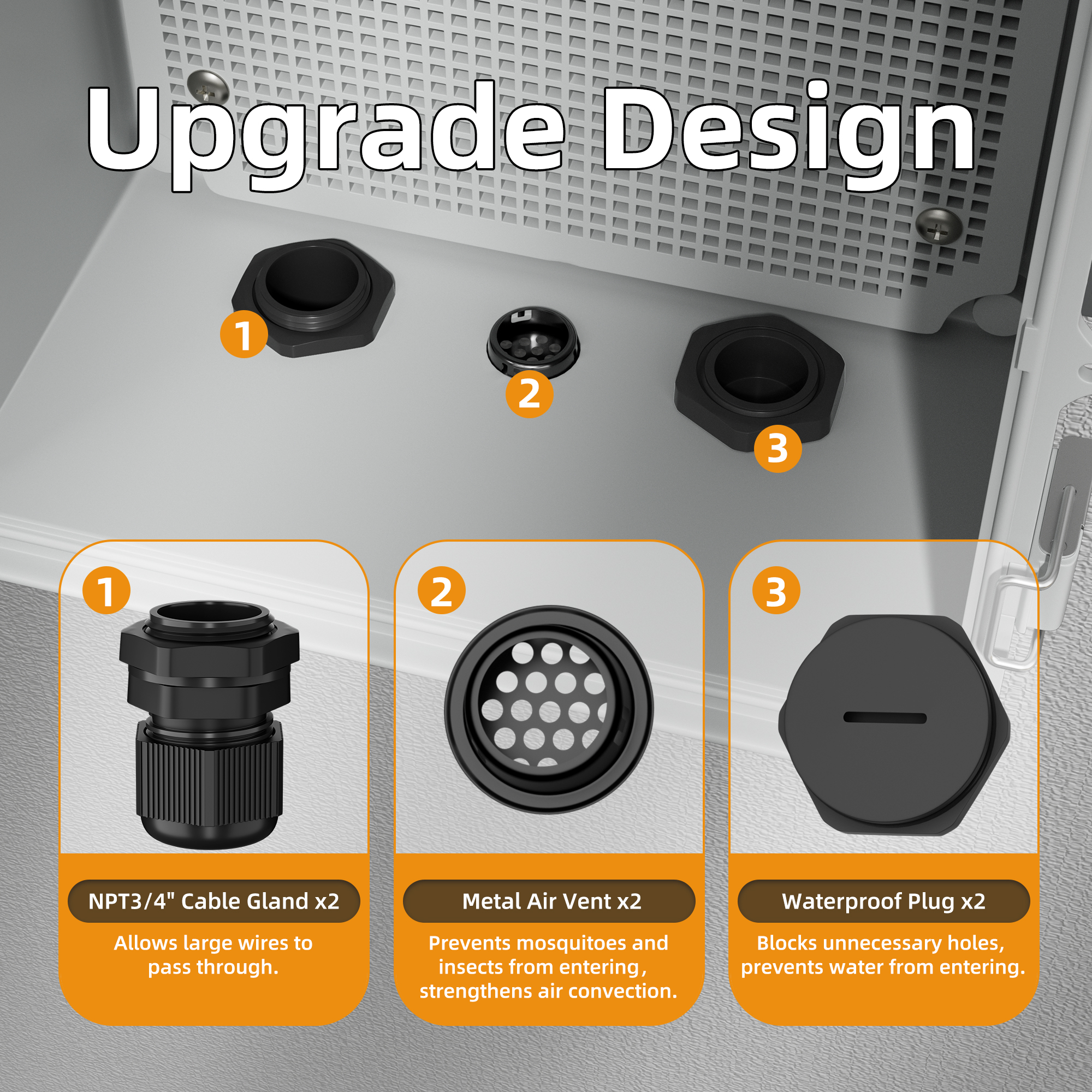 BG35X25X15T-3H26.5-JFFD ABS Plastic IP67 Outdoor Transparent Electrical Enclosure Box – 13.8″9.8″x5.9″