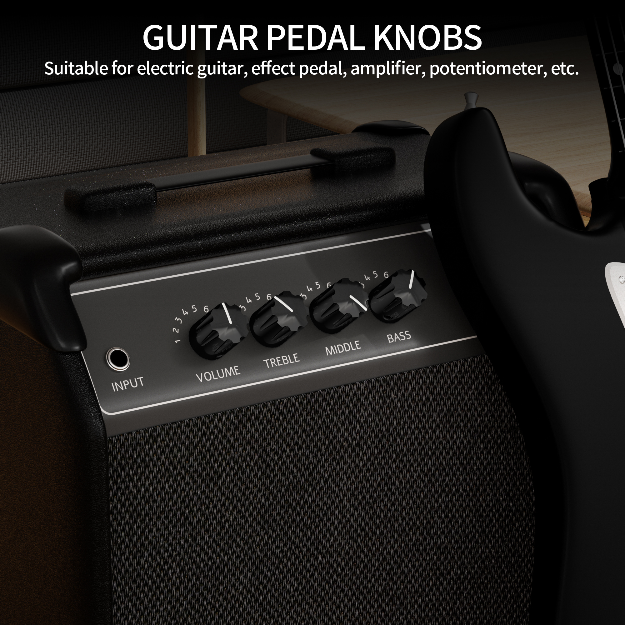 KN-1900HA-S Multicolor Aluminum Alloy Davies 1900 Style Knobs – 12.7mm O.D.