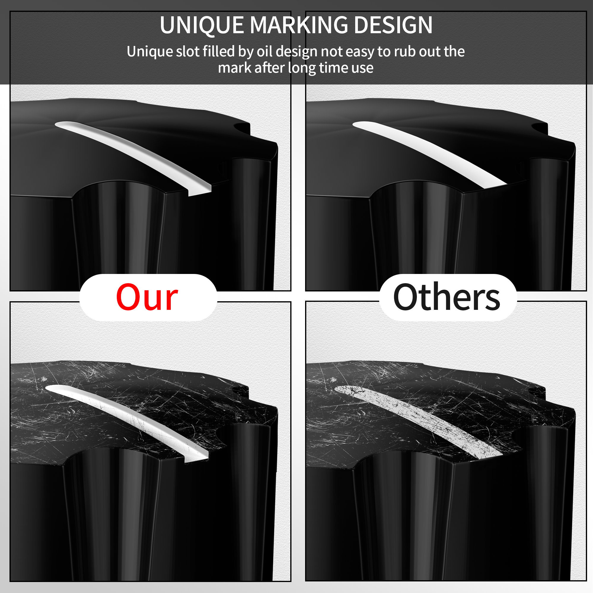 KN-1900HA-S Multicolor Aluminum Alloy Davies 1900 Style Knobs – 12.7mm O.D.