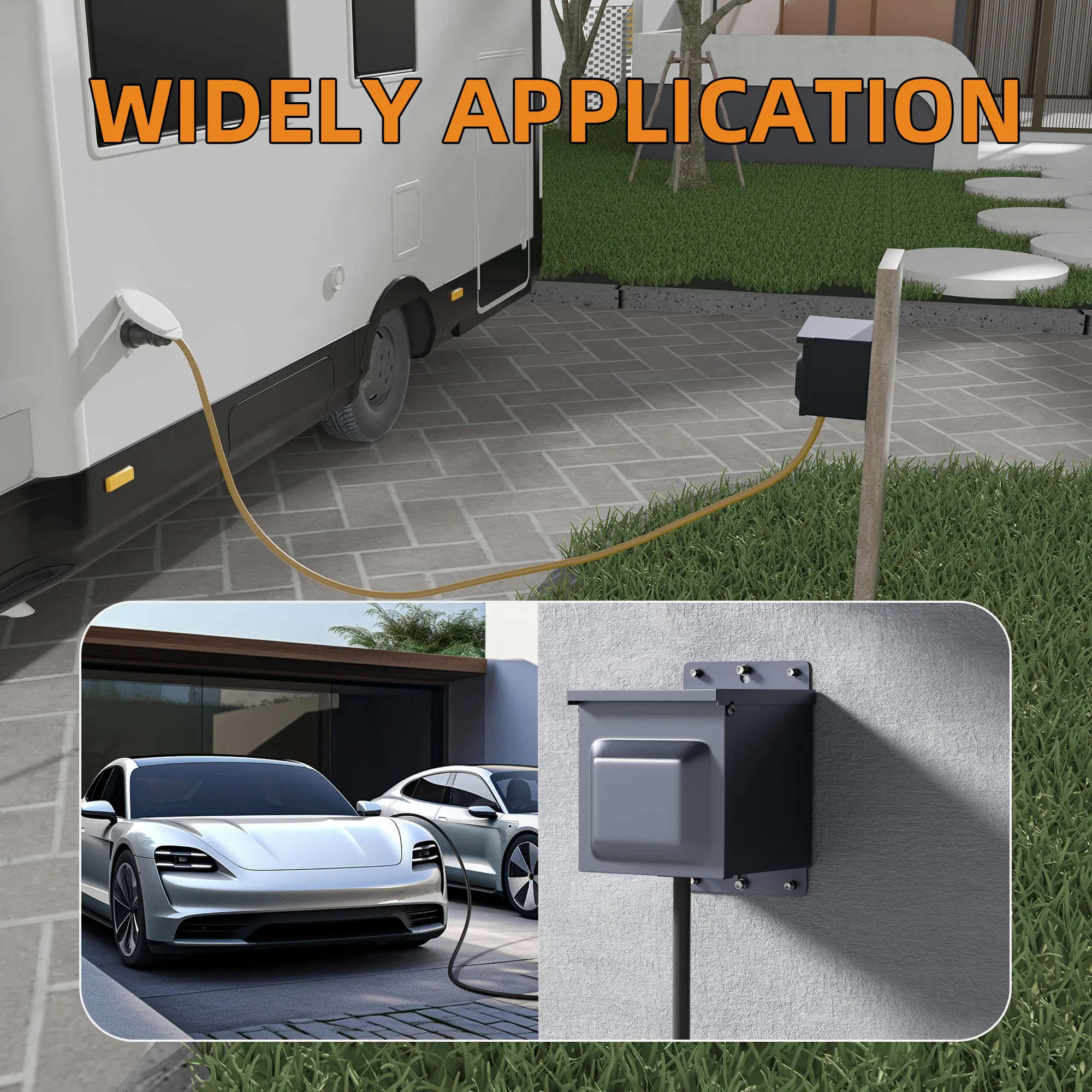 IP66 50A RV Outlet Panel Box With 125/250V NEMA 14-50R RV Receptacle E - Foto 2