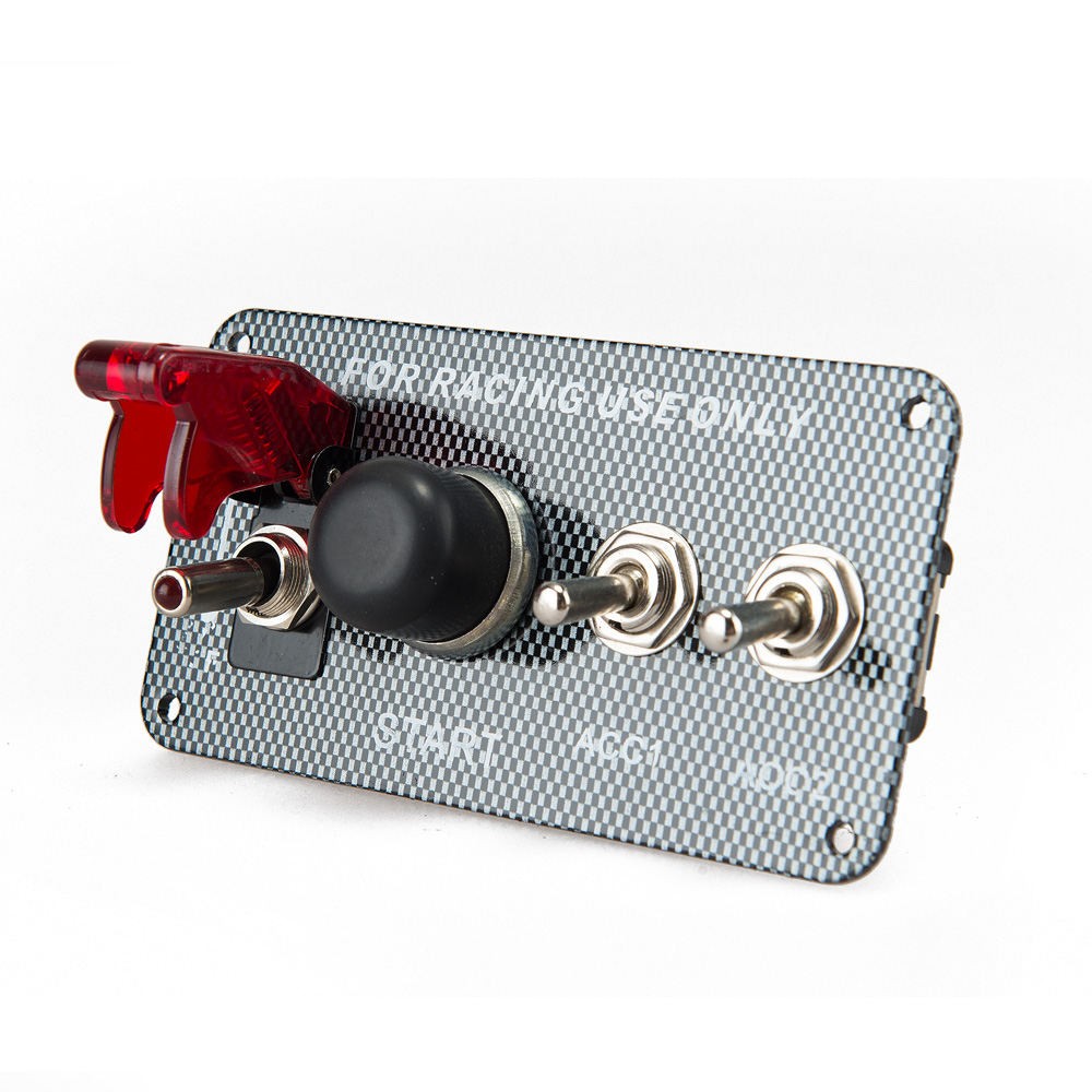 PN-SAC4-B05 4 in 1 Ignition Switch Panel with Engine Push Button and LED Toggle Switch