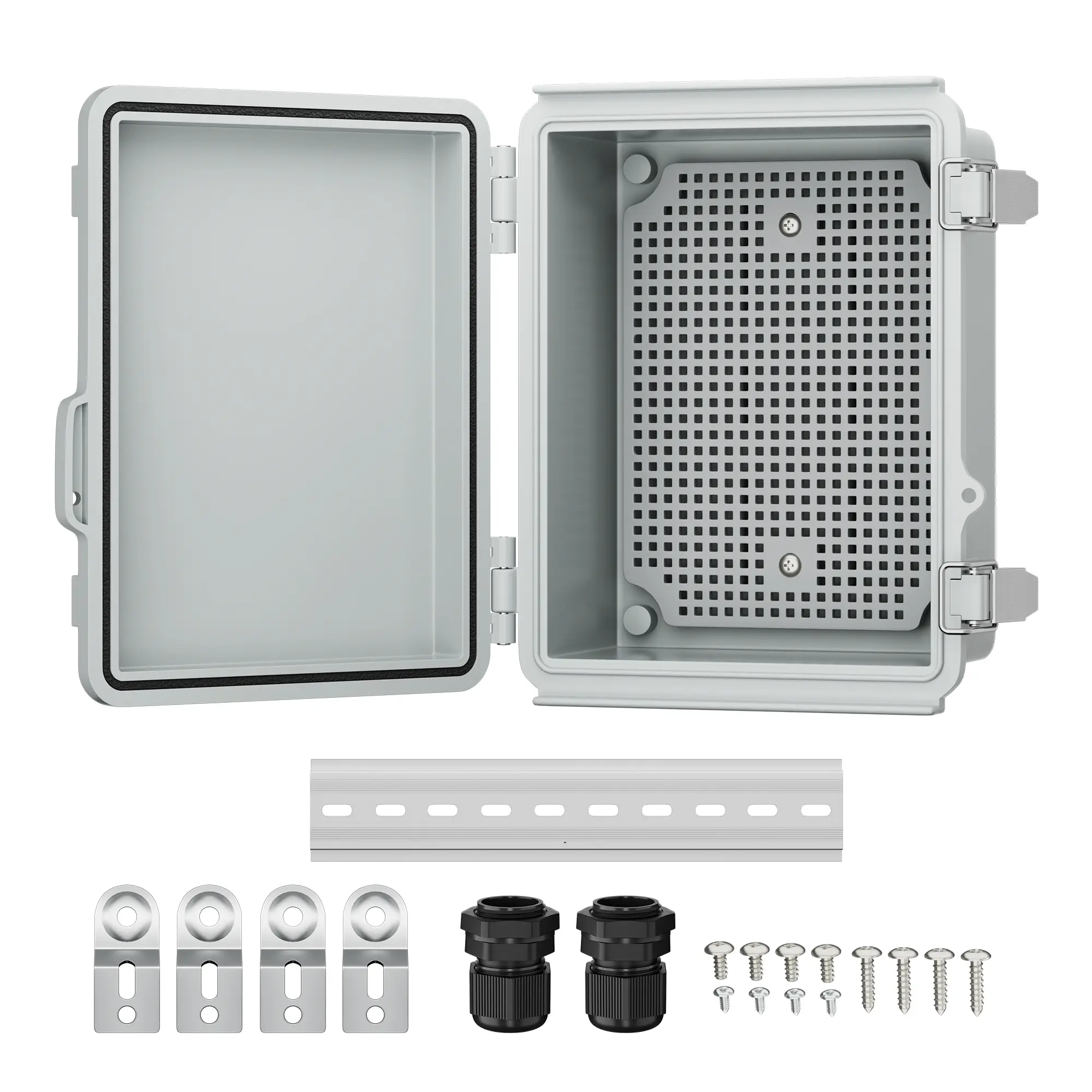 IP67 Weatherproof Plastic Outdoor Electrical Enclosure Box - 8.7\, image size:2000x2000