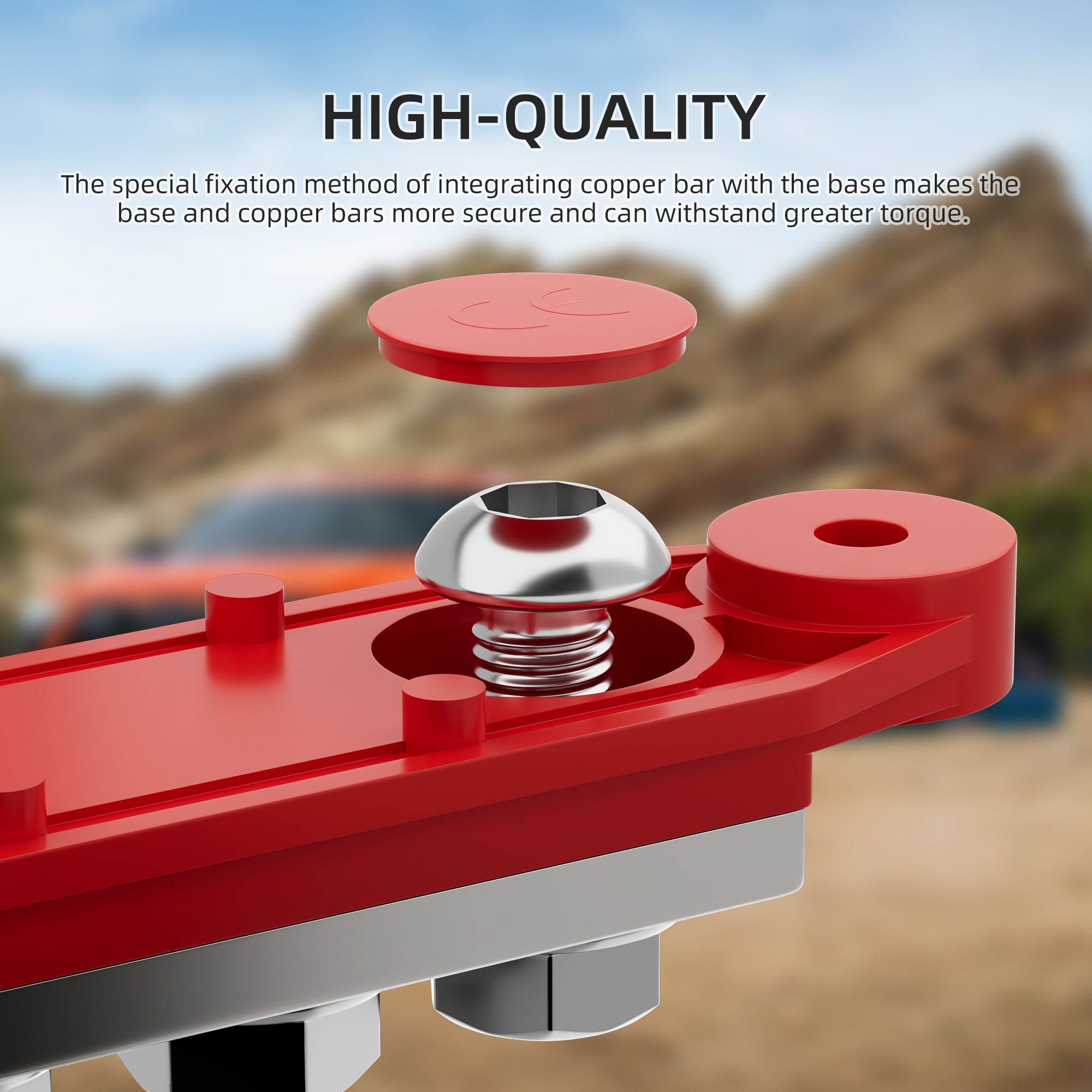 BB275-T5M10-C 275A 48VDC M10(3/8″) 5 Stud Bus Bar with Protect Cover