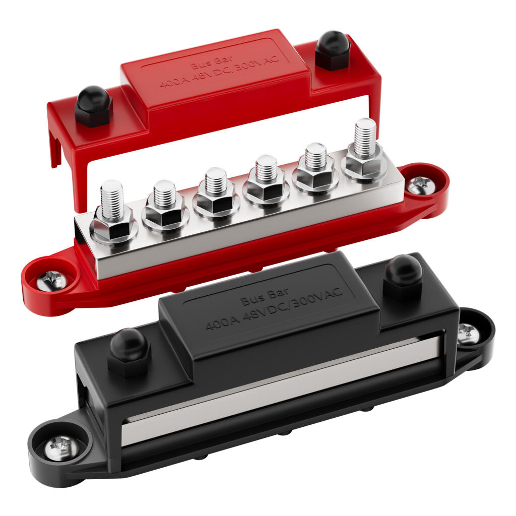 Sierra International FS40690 Dual Brass Bus Bar - 16 X 8-32 Screw Terminals, 6"L X 1.5"W X 0.44"H - View #7