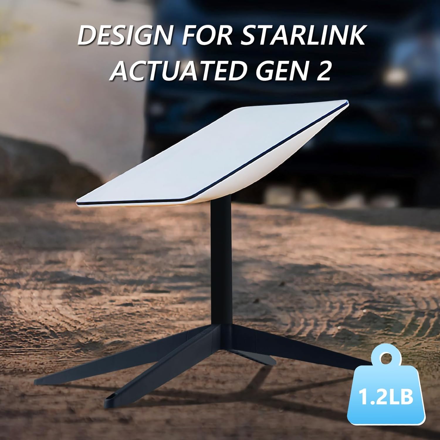 Starlink Gen 2 Dish Portable Detachable Magnetic Base Ground Mount