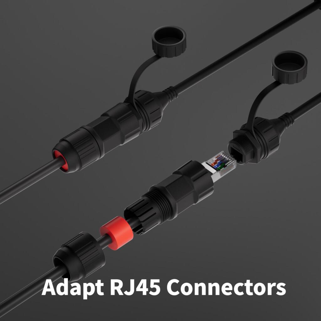 SPX-stekker Naar RJ45-adapters, 24AWG 1200 Mbps Waterdichte Starlink Kabel Starlink Accessoires SPX-stekker Naar RJ45-adapters, 24AWG 1200 Mbps Waterdichte Starlink Kabel Starlink Accessoires
