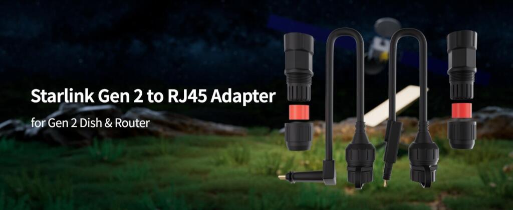 Gen2-RJ45 Starlink Gen 2 to RJ45 Adapter for Gen 2 Dish and Router