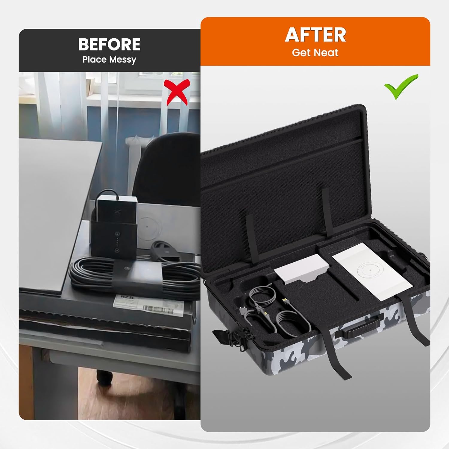 Starlink Gen 3 Travel Case Handbag with 4PCS Starlink Gen 3 Dish Stand Pad