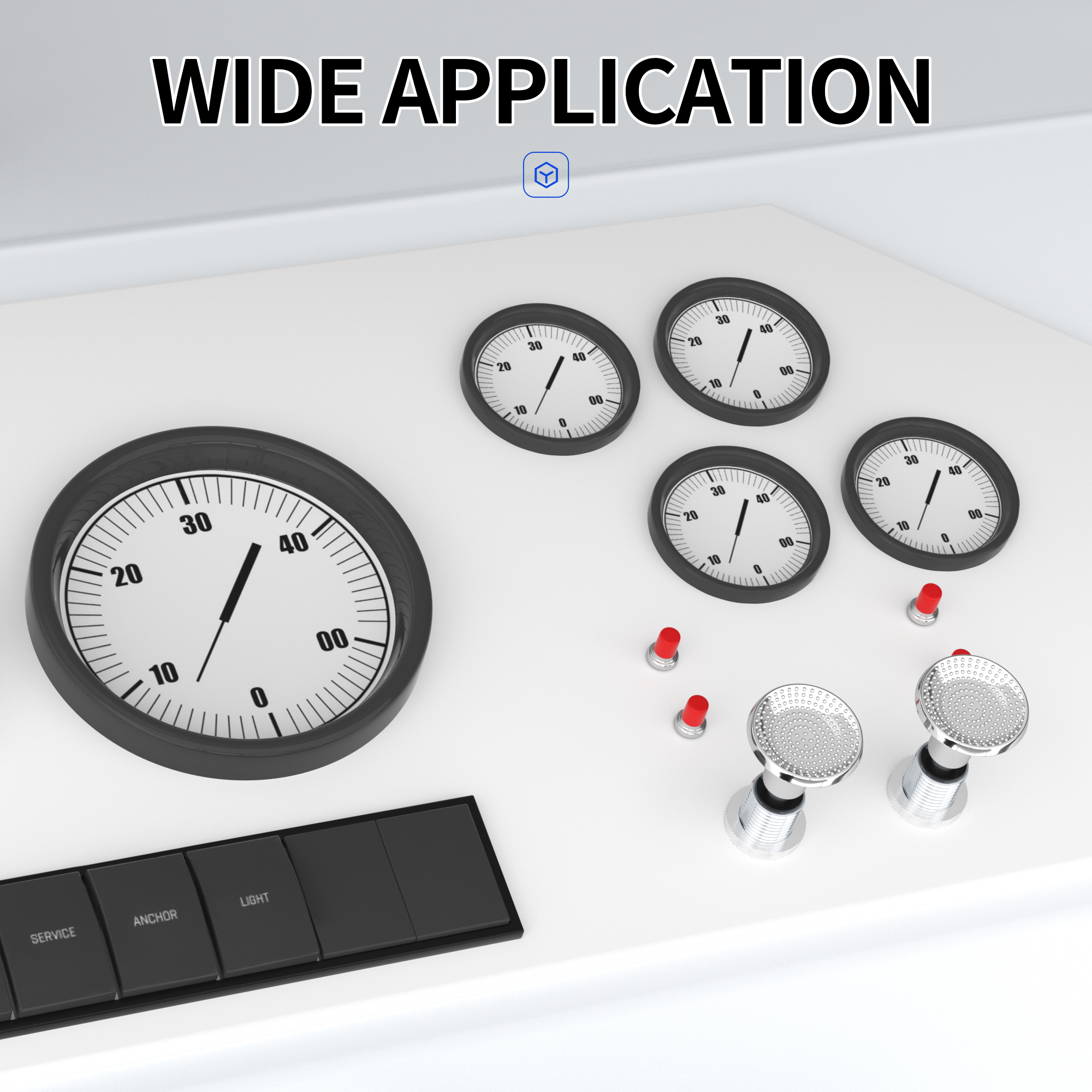 ASW-072 75 Amp 6-28V DC ON-OFF Push Pull Switch with Chrome-Plated Knob