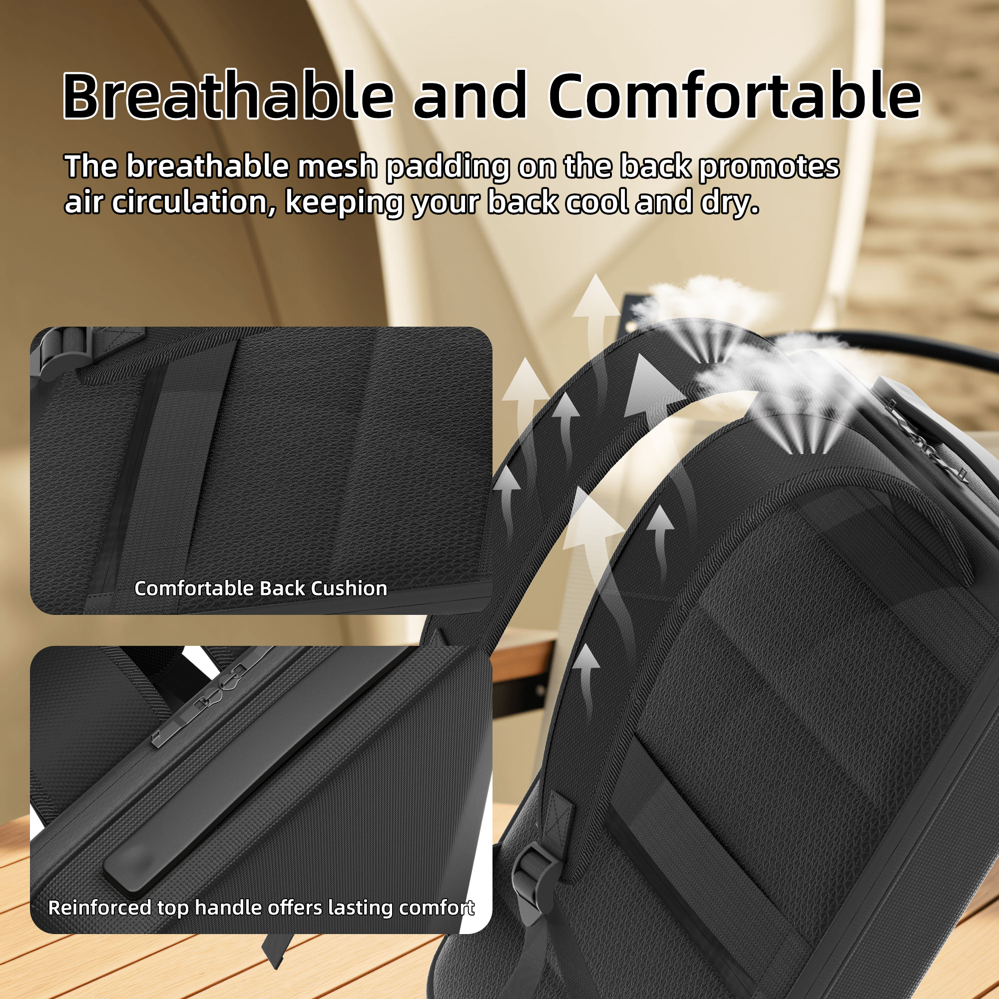 Starlink Mini Organizer Travel Backpack with USB Charging Port and TSA Password Lock