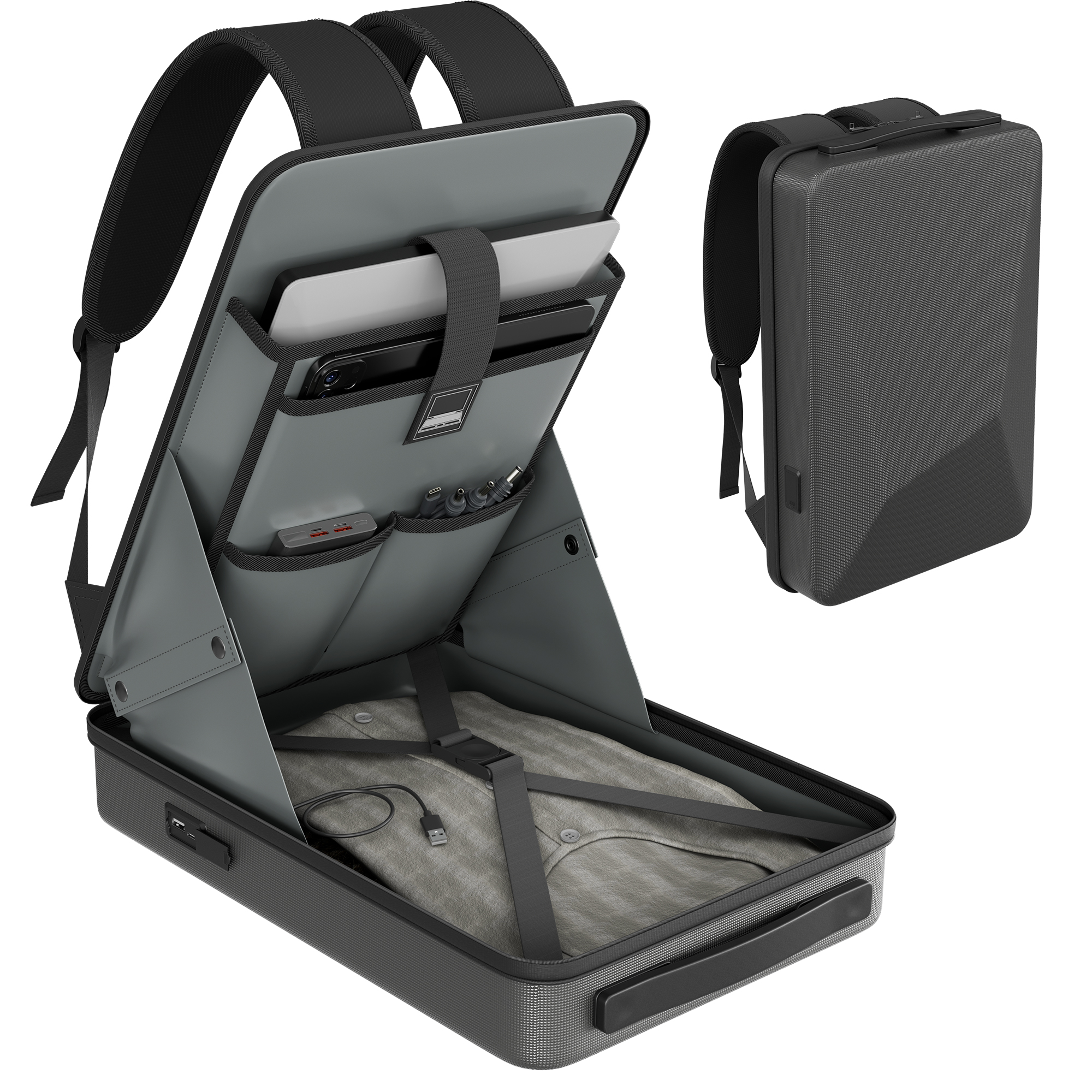 Starlink Mini Organizer Travel Backpack with USB Charging Port and TSA Password Lock