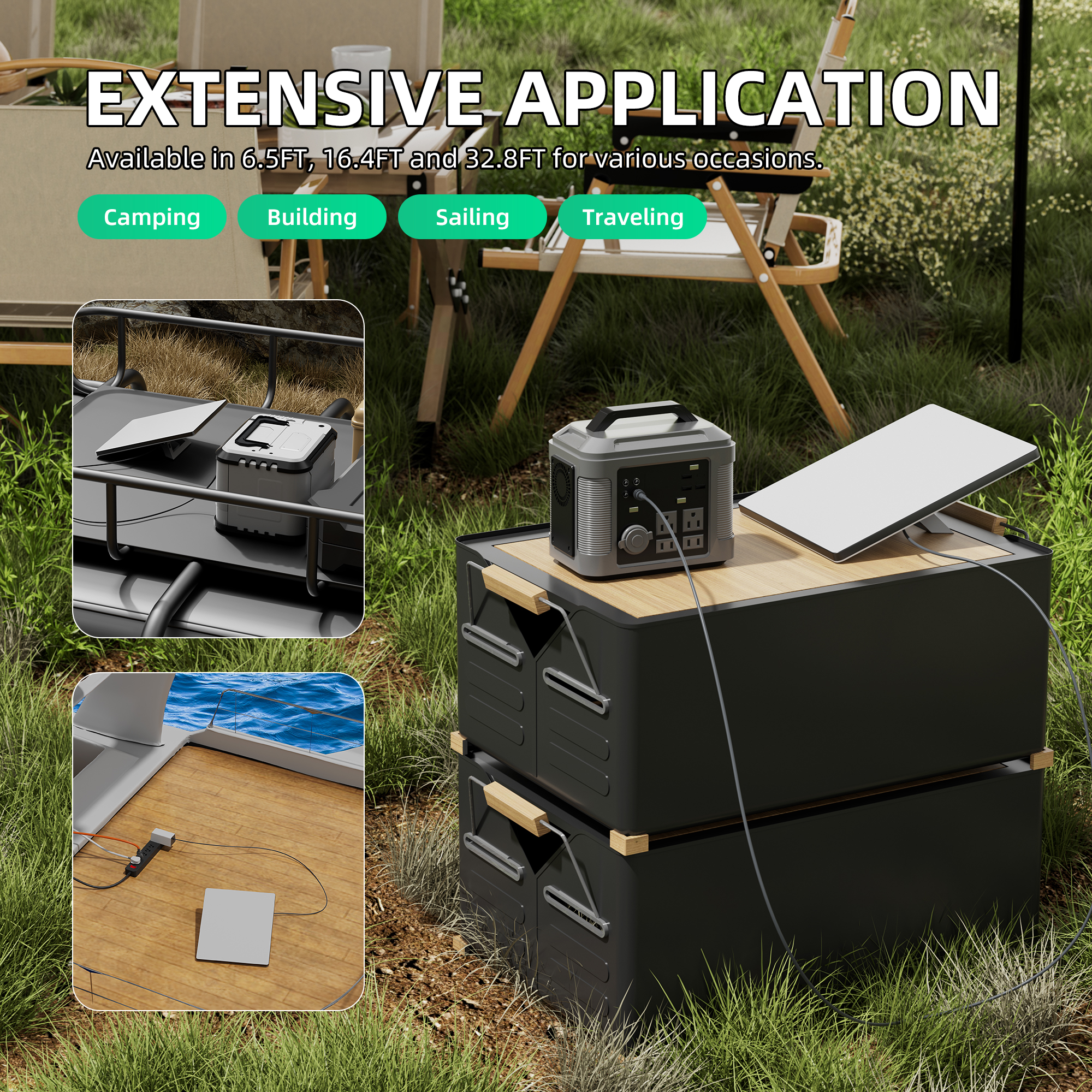 MINI-DC Starlink Mini DC To DC Power Cable Adapter – 6.5FT/16.4FT/32.8FT