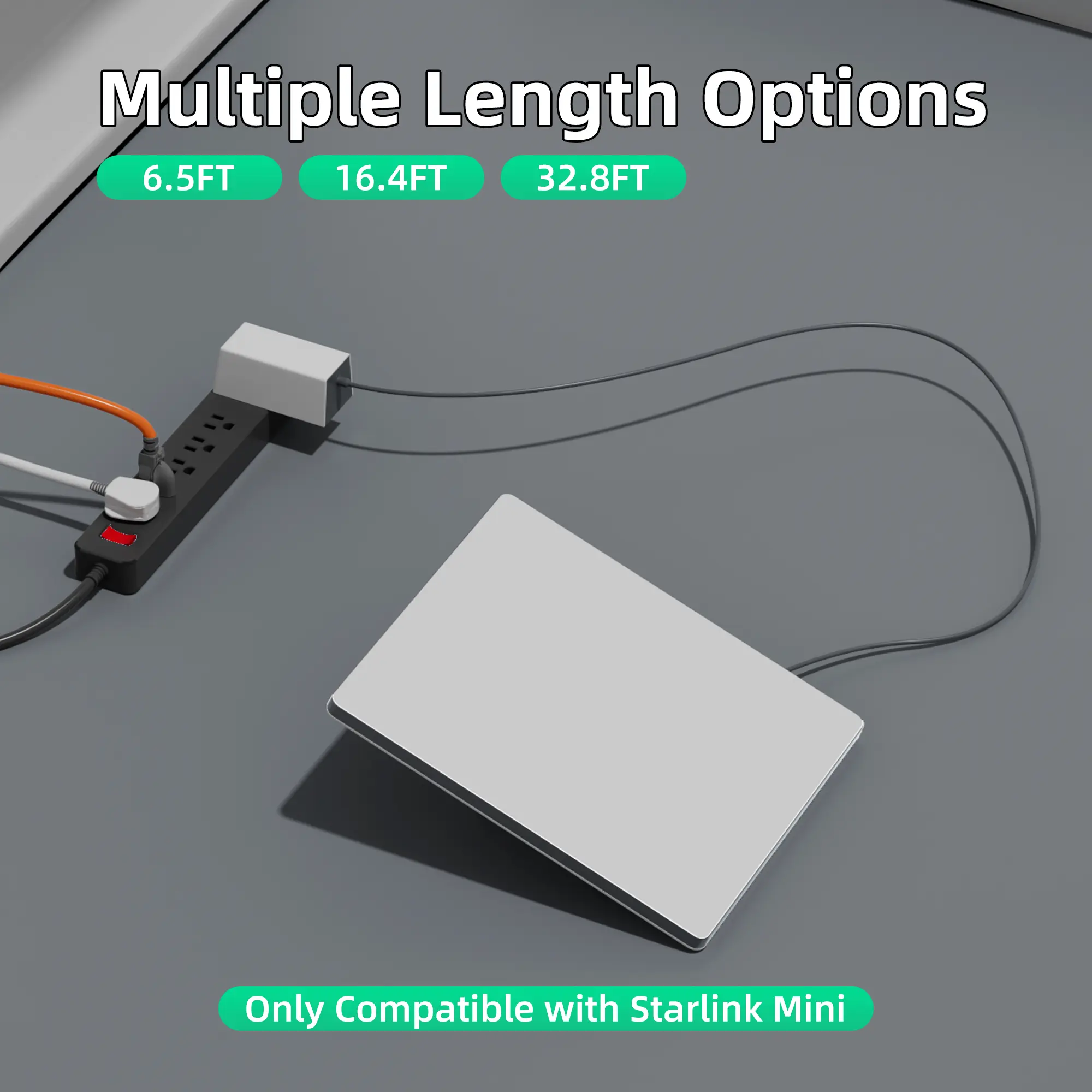 18CM Star-Link Mini DC Extension Cable – Waterproof Female To Male Power Adapter, Compatible With Pipe Adapter & Original Cable