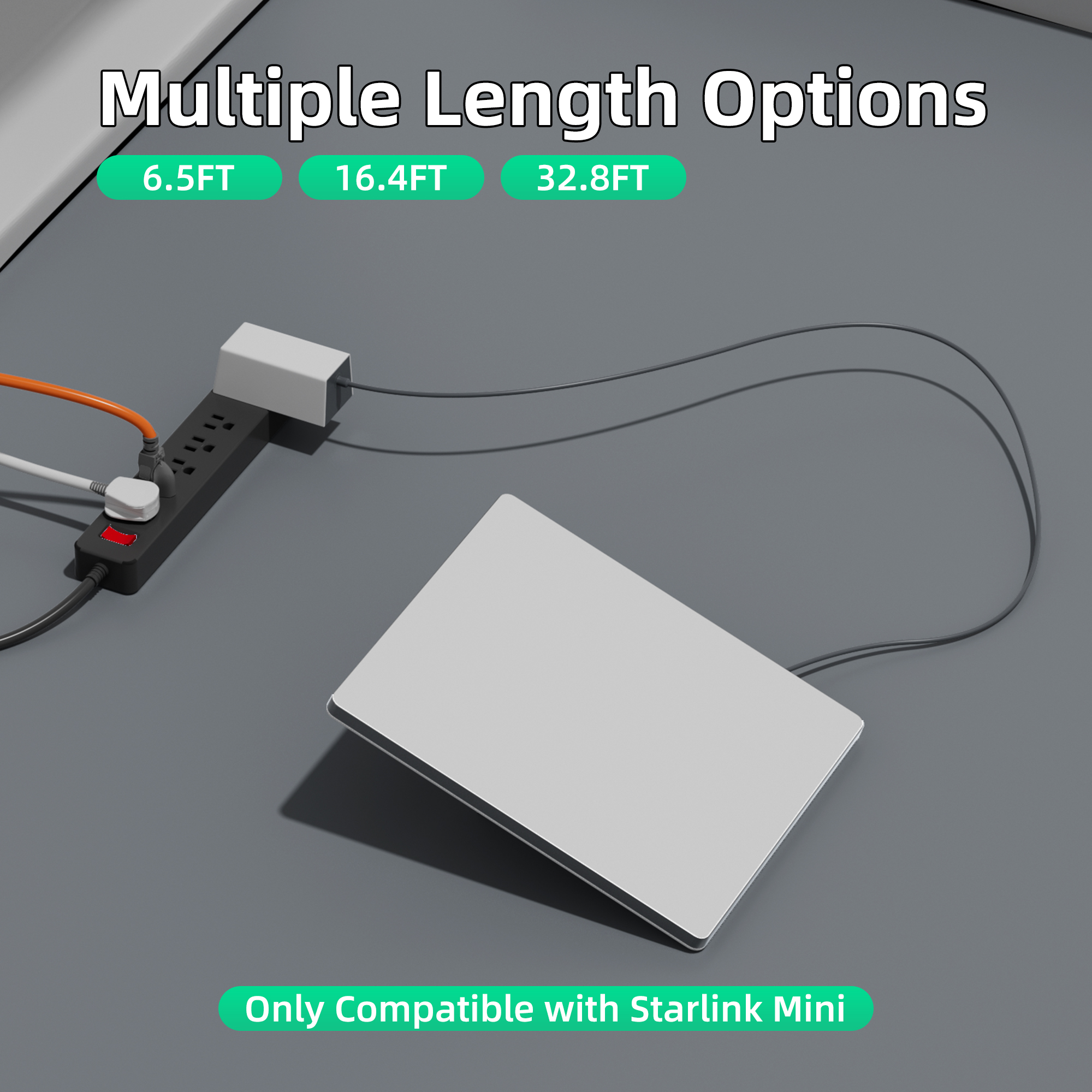 Cavo Starlink Gen3 Impermeabile Con Gigabit Ethernet – Fino A 1200 Mbps, Lunghezze 2-15 M