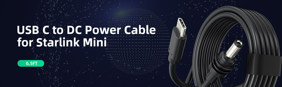 MINI-Type C USB-C to DC Power Cable for Starlink Mini