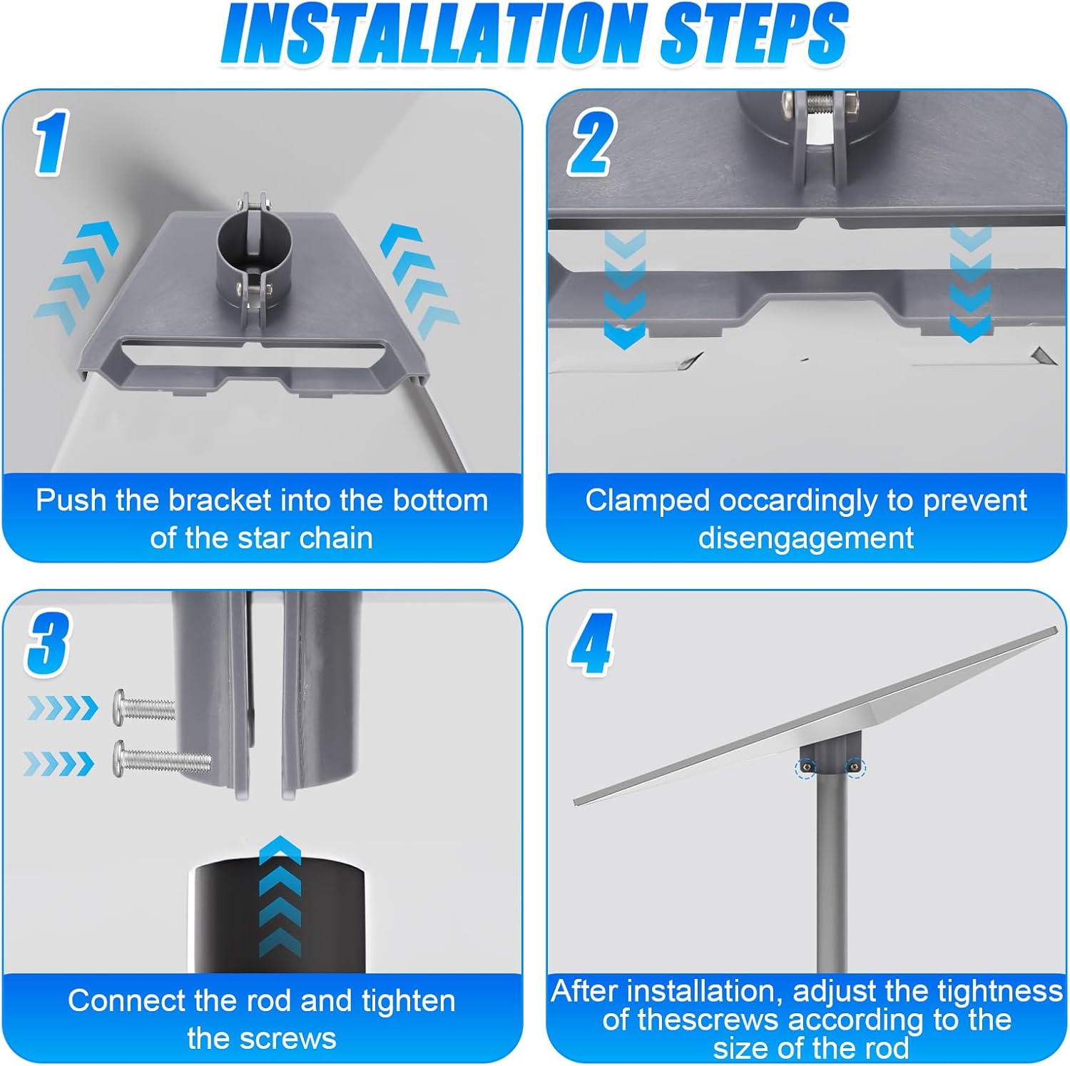 Starlink Gen3 Pipe Adapter Pole Mount Kit Compatible within 1.37″ – 1.53″
