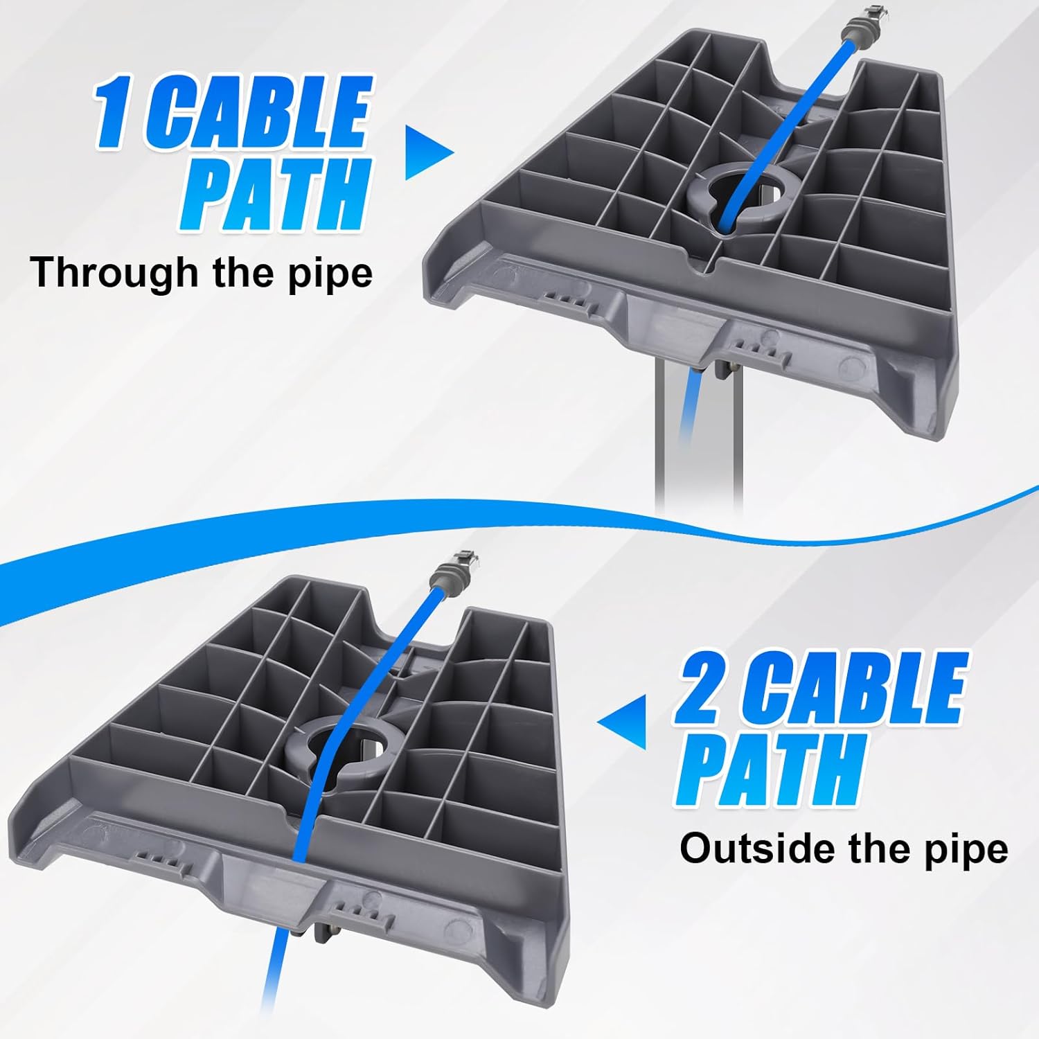 Starlink Gen3 Pipe Adapter Pole Mount Kit Compatible within 1.37″ – 1.53″