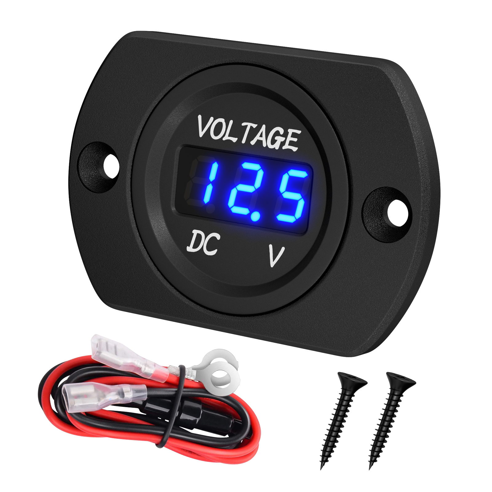 DS4010+DS2 DC 8-48V Waterproof Car LED Digital Display Voltmeter Panel