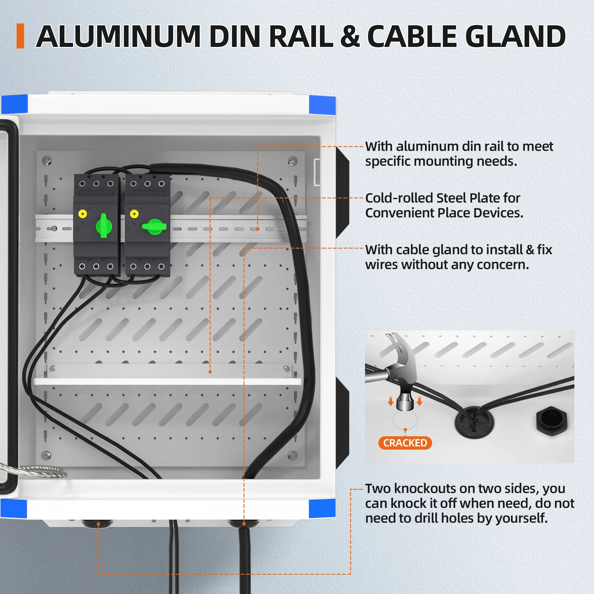 Outdoor Electrical Enclosure | 12V Fan | 19.7