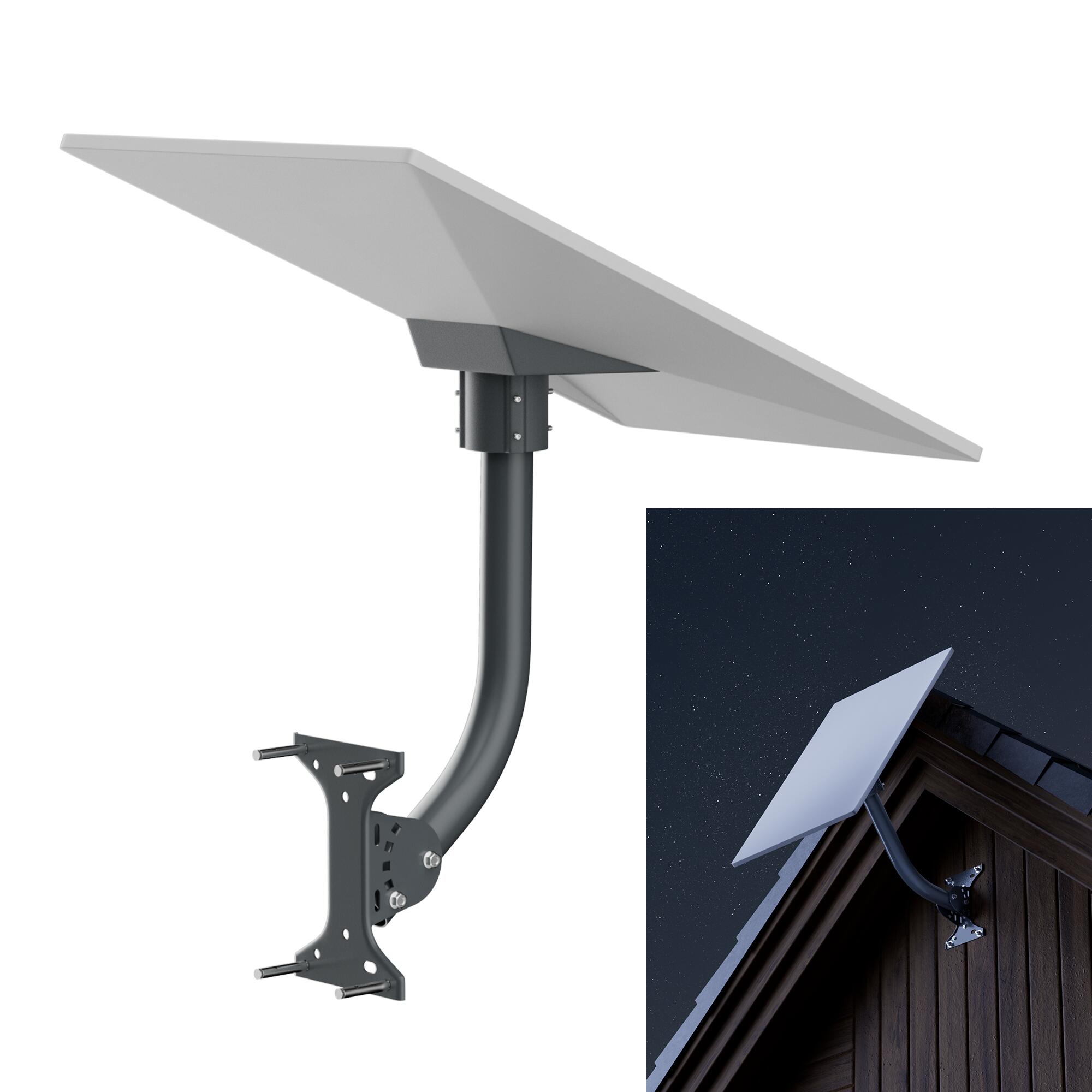 GEN3-DM1-WM1 Starlink Gen 3 Wall and Roof Mount Kit with Pipe Adapter and Pole