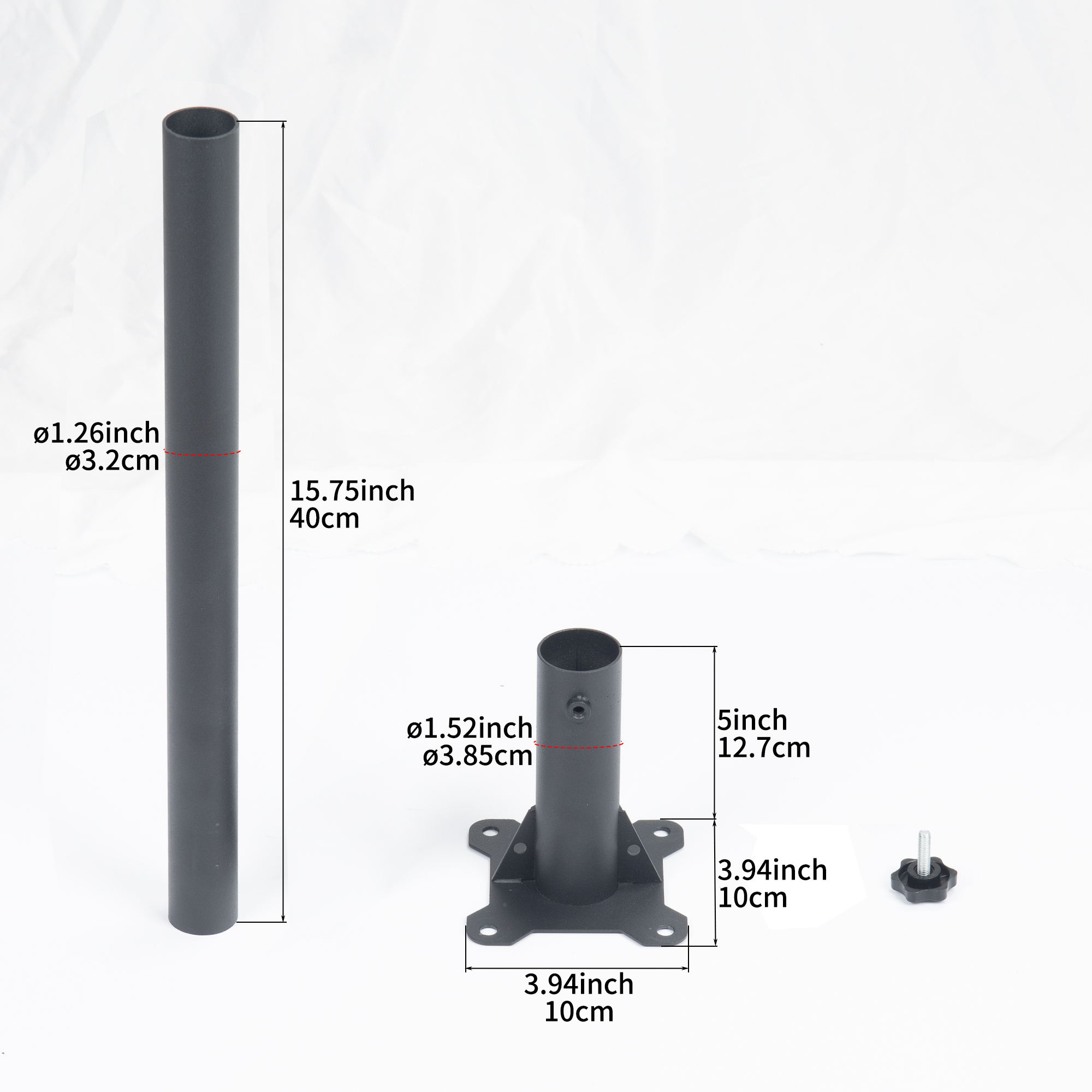 Gen3-DM1-PRM1 Starlink Gen 3 Roof Peak Ridge Mount Kit with Pipe Adapter and Pole