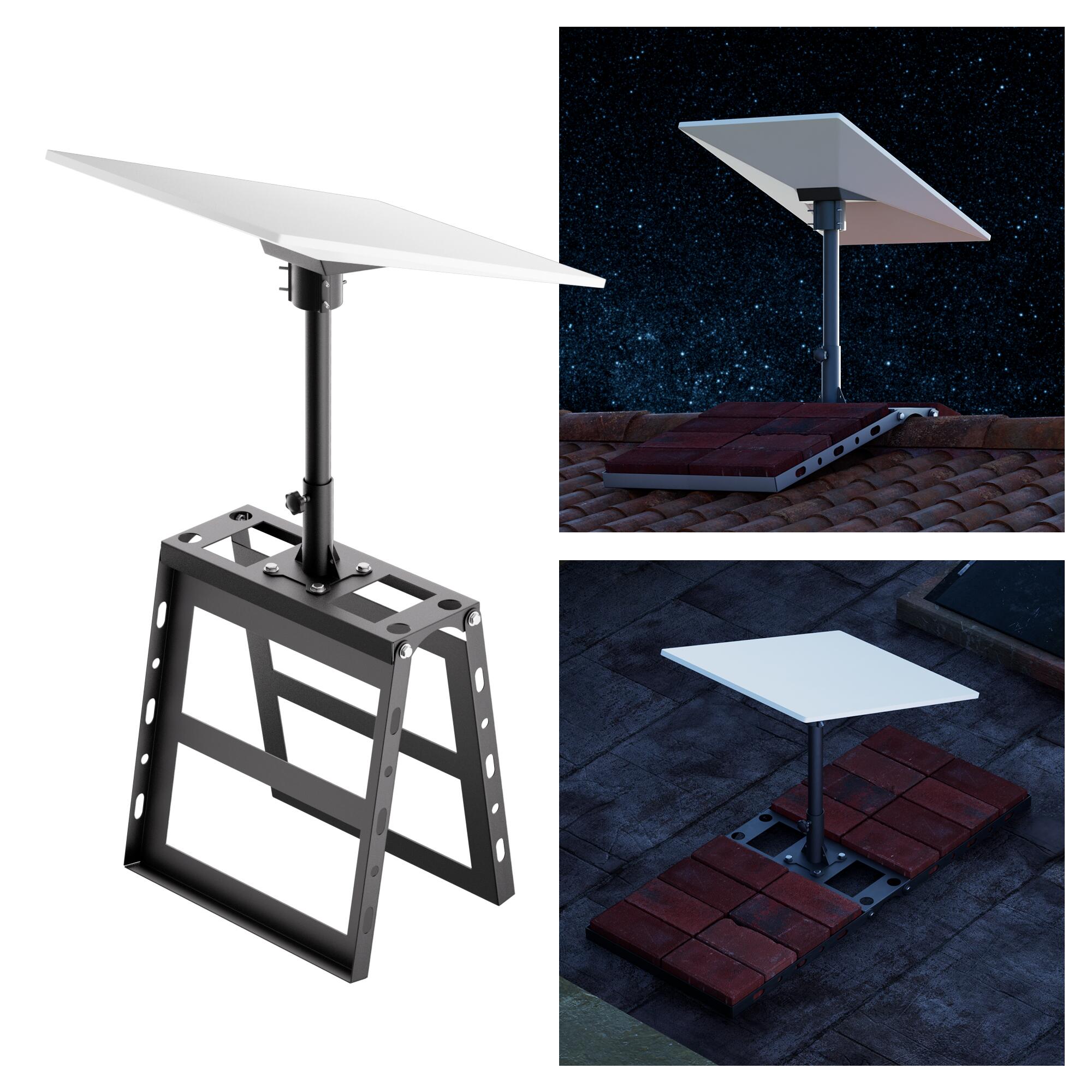 Gen3-DM1-PRM1 Starlink Gen 3 Roof Peak Ridge Mount Kit with Pipe Adapter and Pole