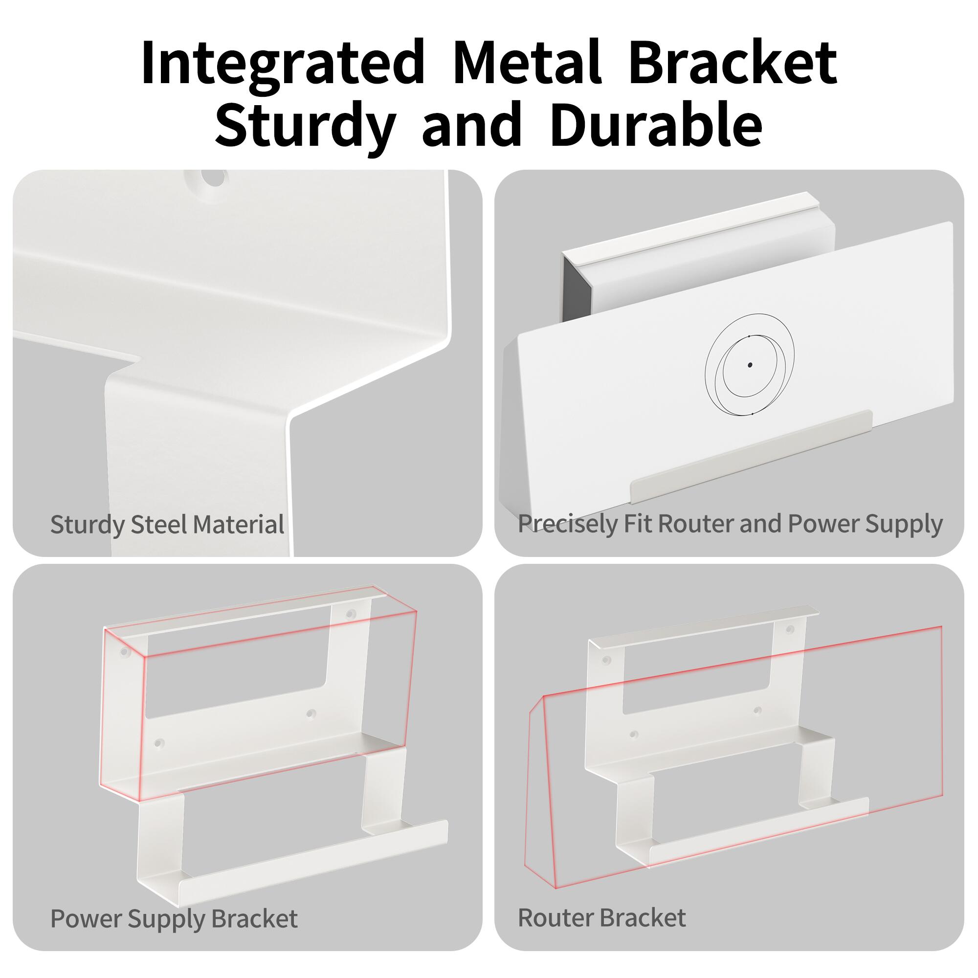 Gen3-R1 Starlink Gen 3 2-in-1 Space-Saving Router & Power Supply Wall Mount Kit