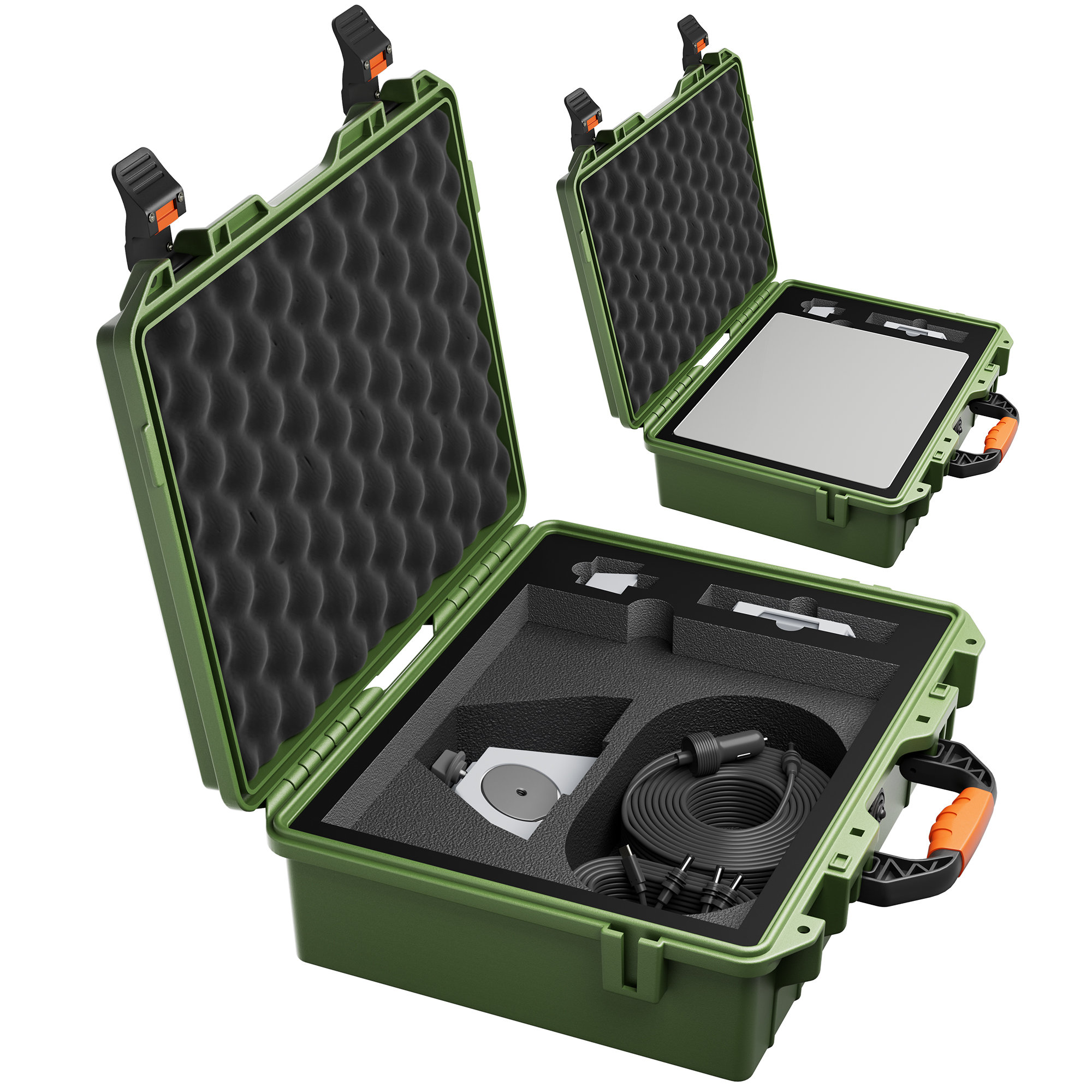 MINI-BAG2-G Starlink Mini Army Green Hard Protective Travel Case with Organized Storage