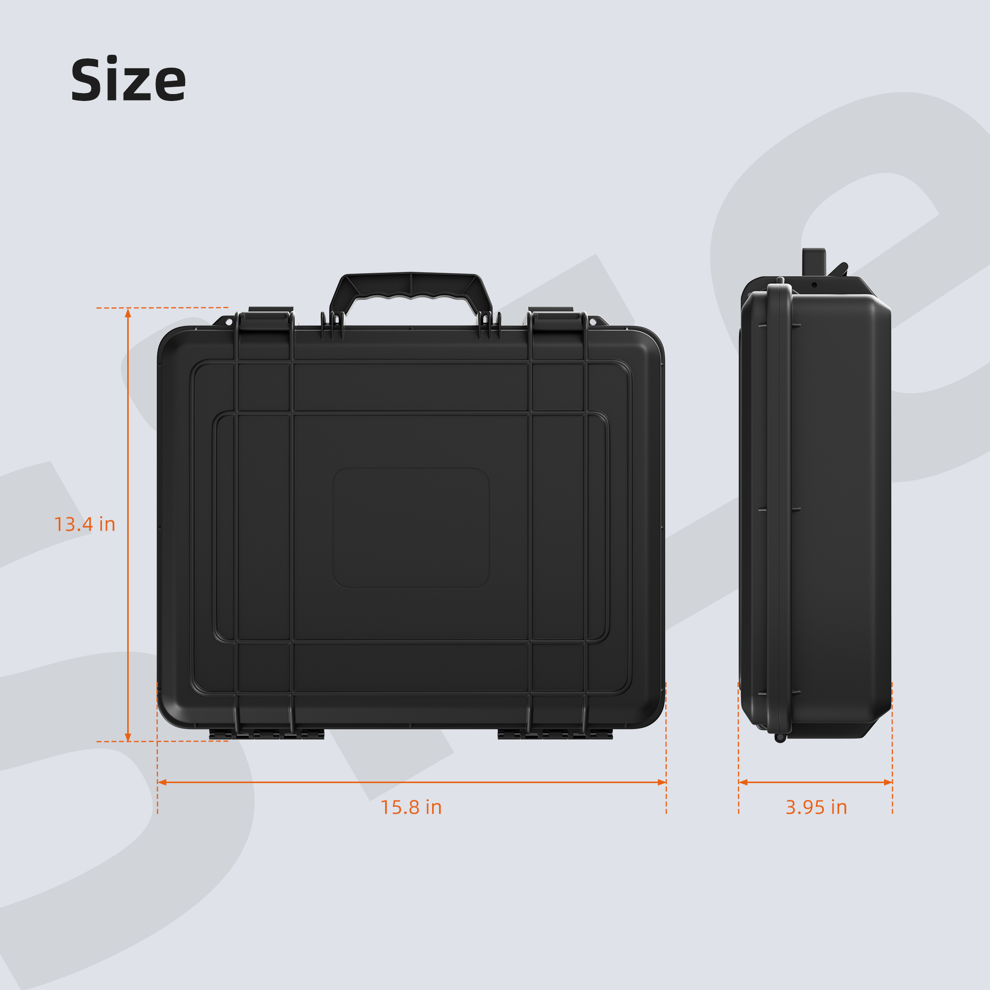 MINI-BAG3-BK Black Hard Protective Travel Case for Starlink Mini Kit with Organized Storage