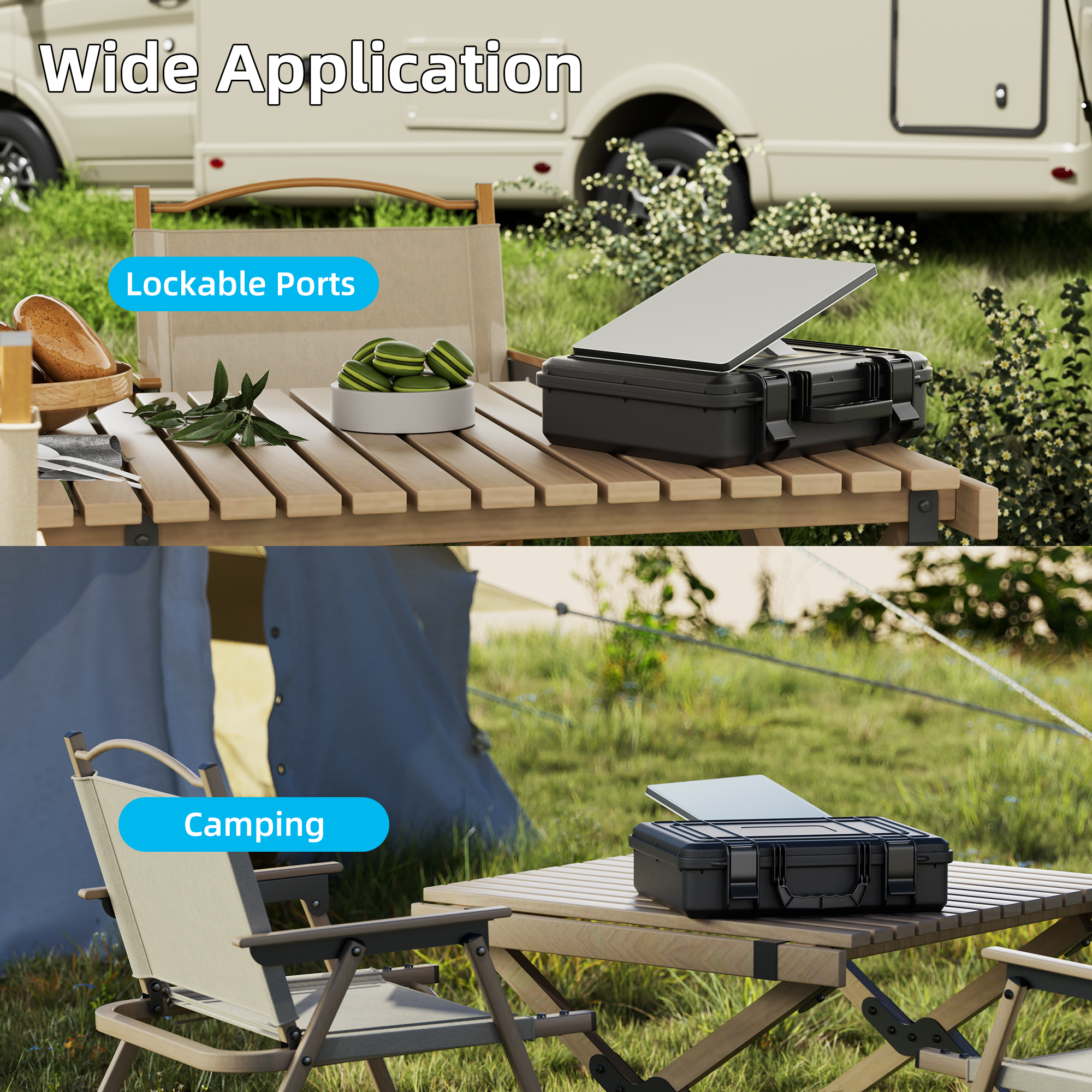 MINI-BAG3-BK Black Hard Protective Travel Case for Starlink Mini Kit with Organized Storage