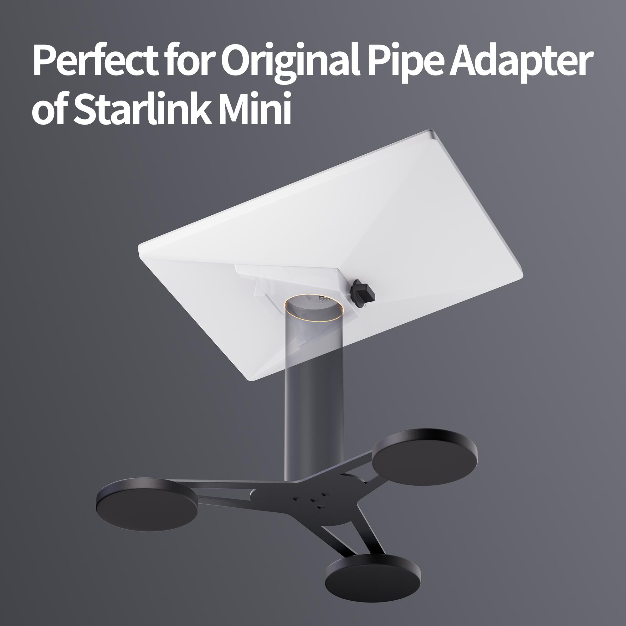 MINI-BR4 Starlink Mini Strong Magnetic Mount Compatible with Original Pipe Adapter