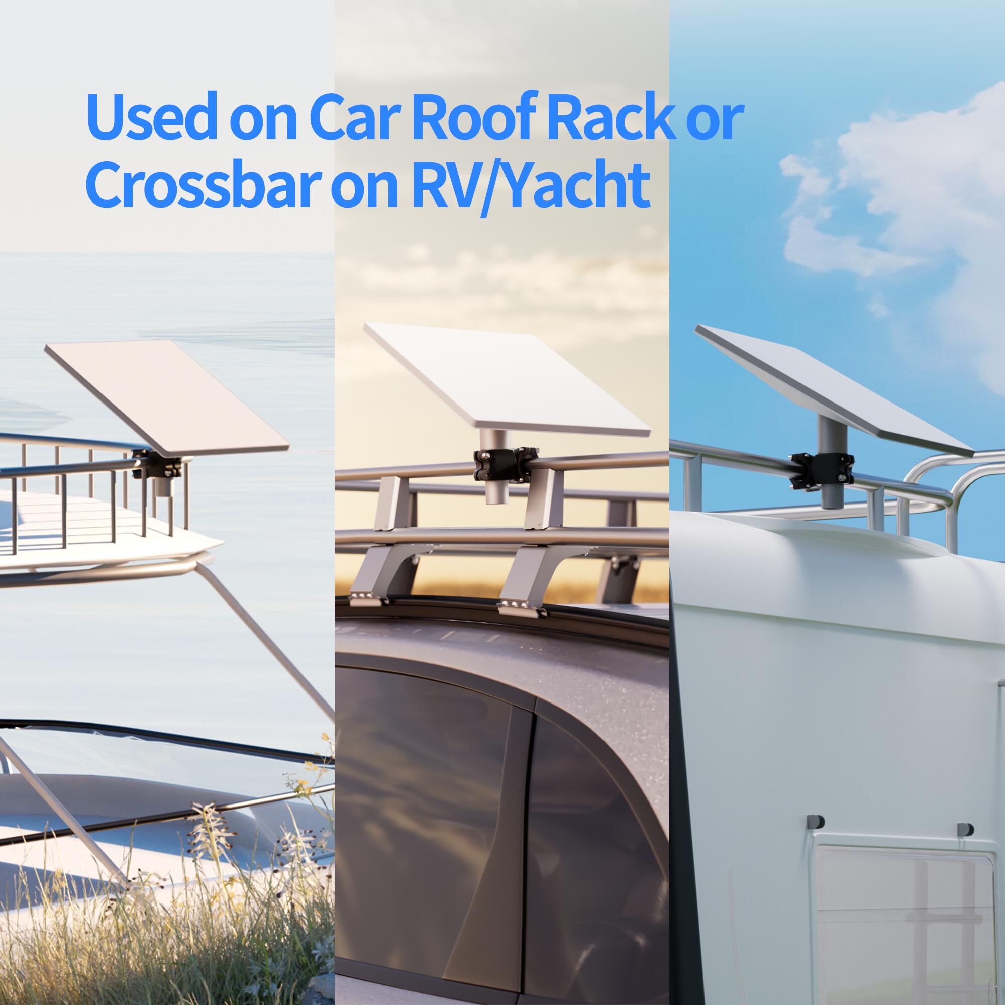 MINI-CM1 Starlink Mini Aluminum Alloy Pole Mount Fits with Original Pipe Adapter for 0.87″-1.04″ Pole