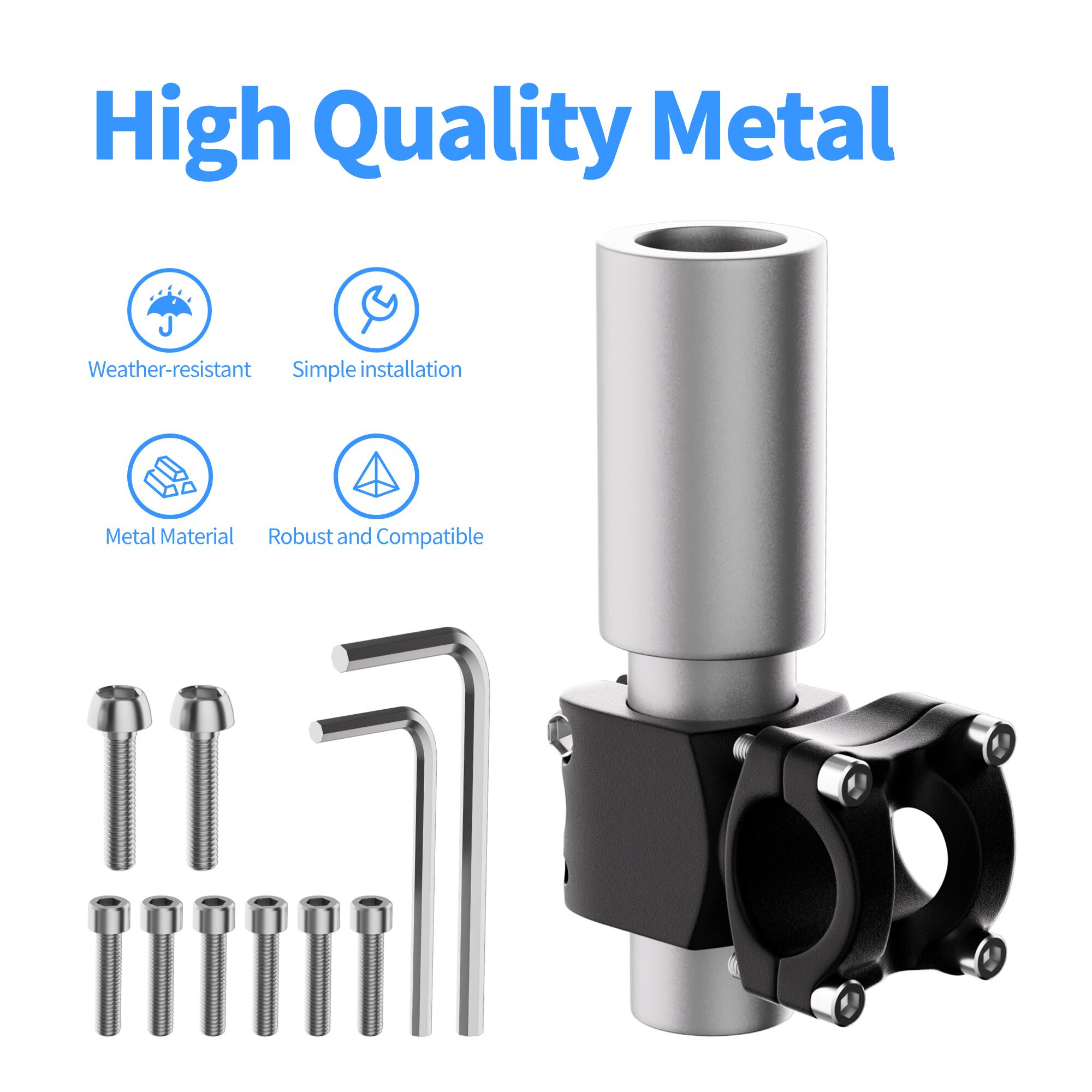 MINI-CM1 Starlink Mini Aluminum Alloy Pole Mount Fits with Original Pipe Adapter for 0.87″-1.04″ Pole