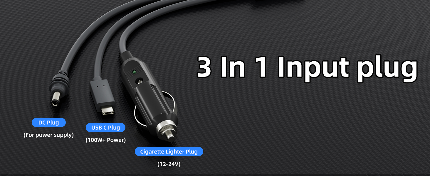 MINI-DC-3 Starlink Mini 3 in 1 Input Plug Power Cable