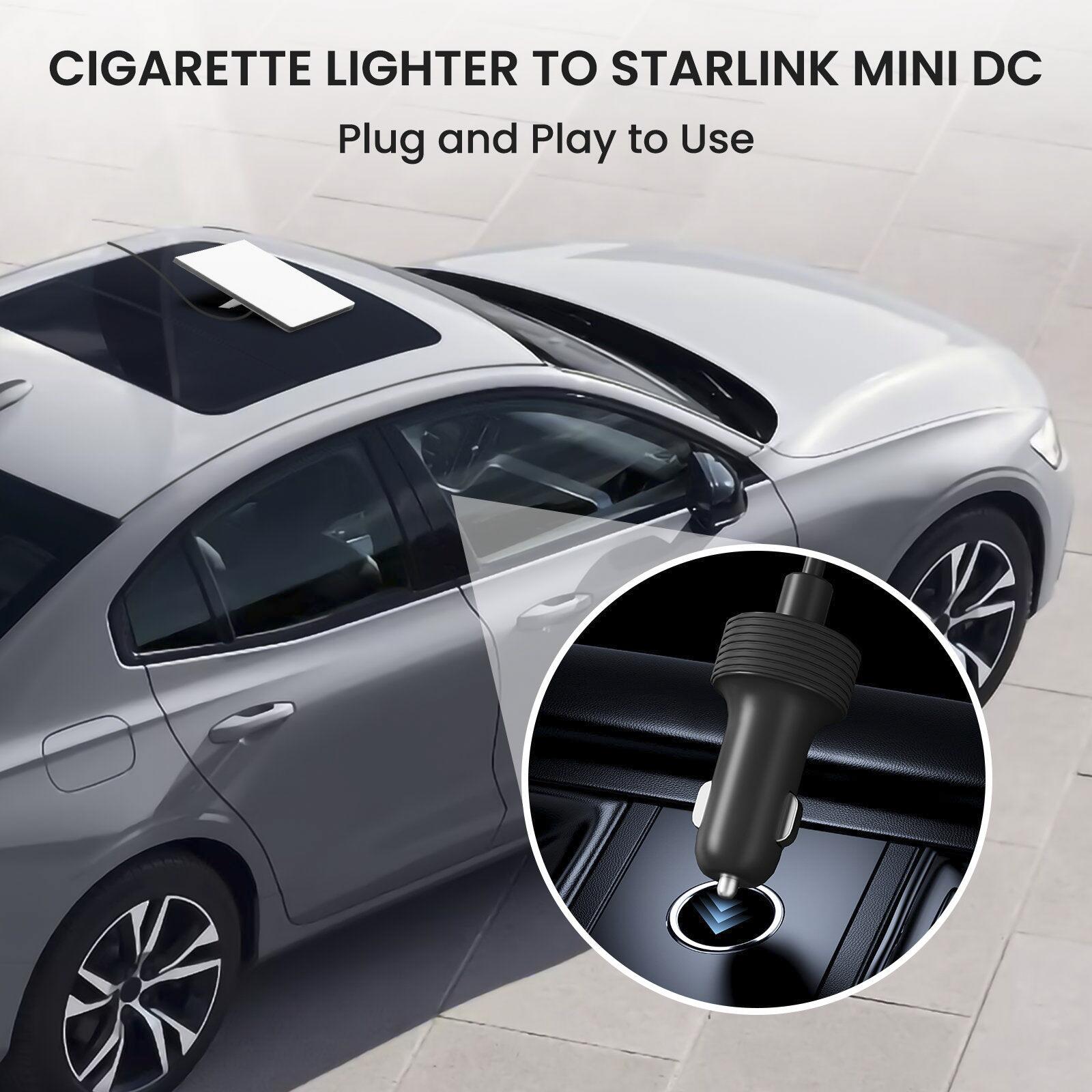 MINI-DC-CIG3 Starlink Mini 12V-48V Heavy Duty Car Charger to DC Power Cord – 9.84FT/3M
