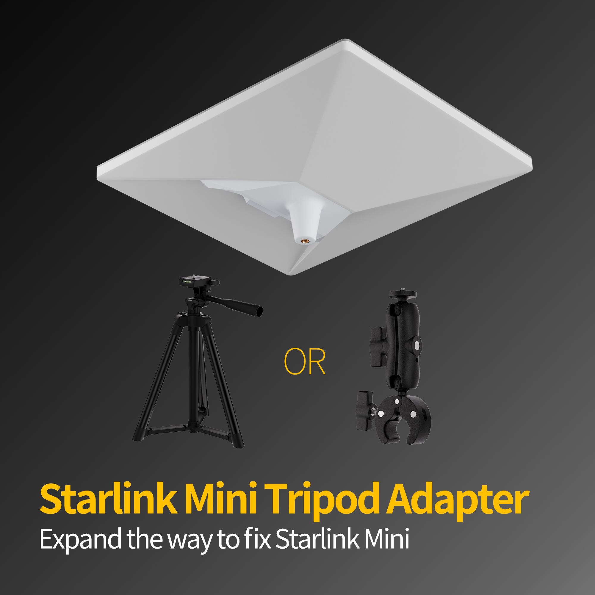 MINI-DM1 Starlink Mini Tripod Mount Adapter for 1/4″-20 Threaded Pattern Tripod
