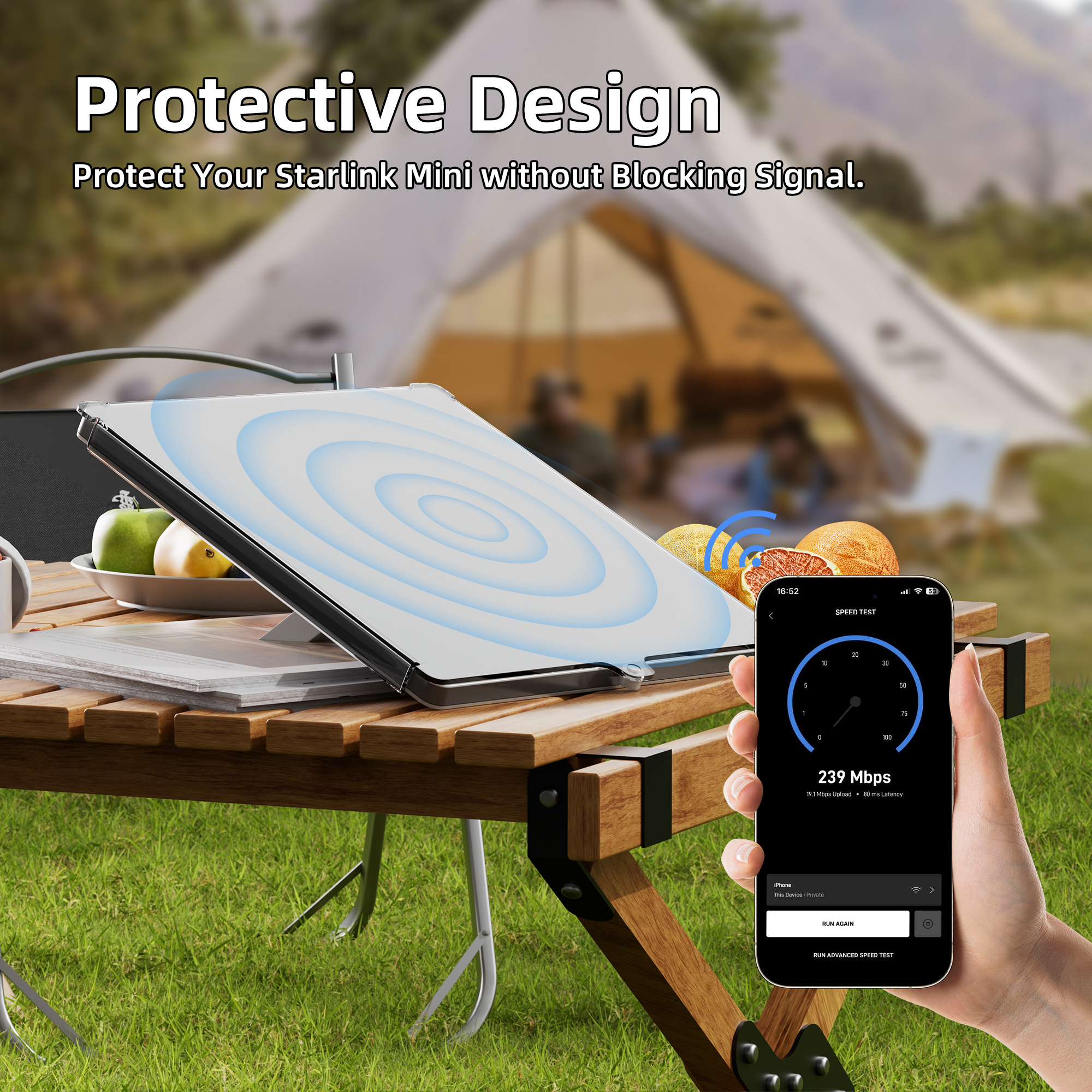 MINI-PC3 Starlink Mini HDPE Hard Protective Cover Impact Resistant & Scratch Resistant
