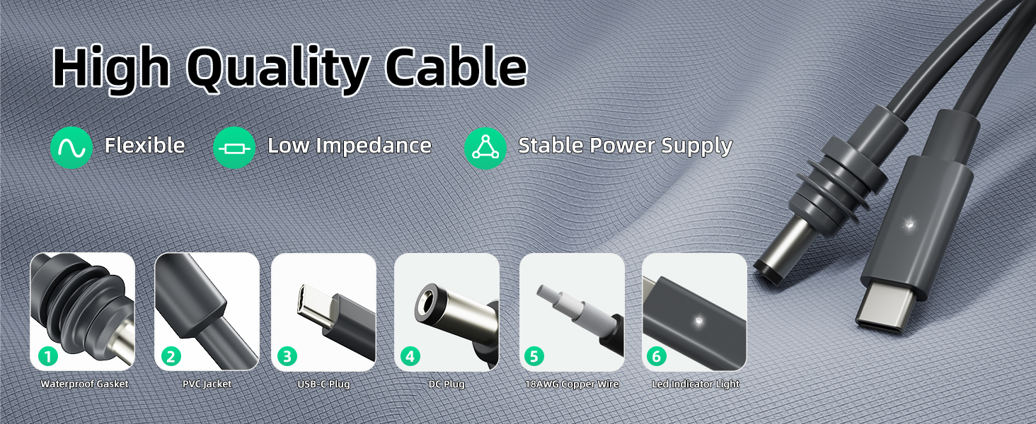 MINI-TYPE-C L Starlink Mini USB-C Cable with Power Indicator Light Details