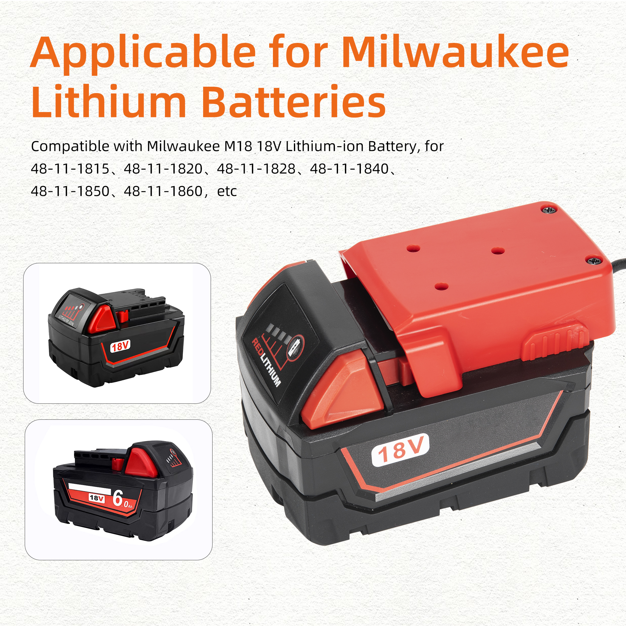 MWK-W1+DC2.1-1M Starlink Mini DC Power Cable with Milwaukee 18V Battery Adapter – 3.28FT/1M