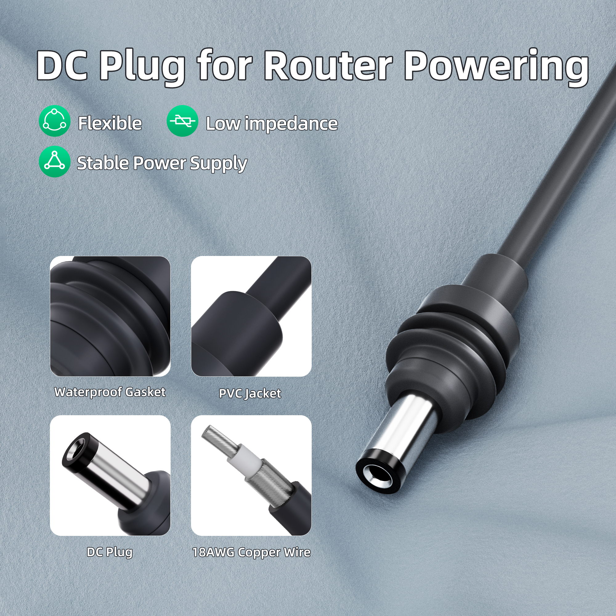 DC-DC57V4.5A DC 12V to 57V Boost Converter with DC Cable for Starlink Gen 3 Router