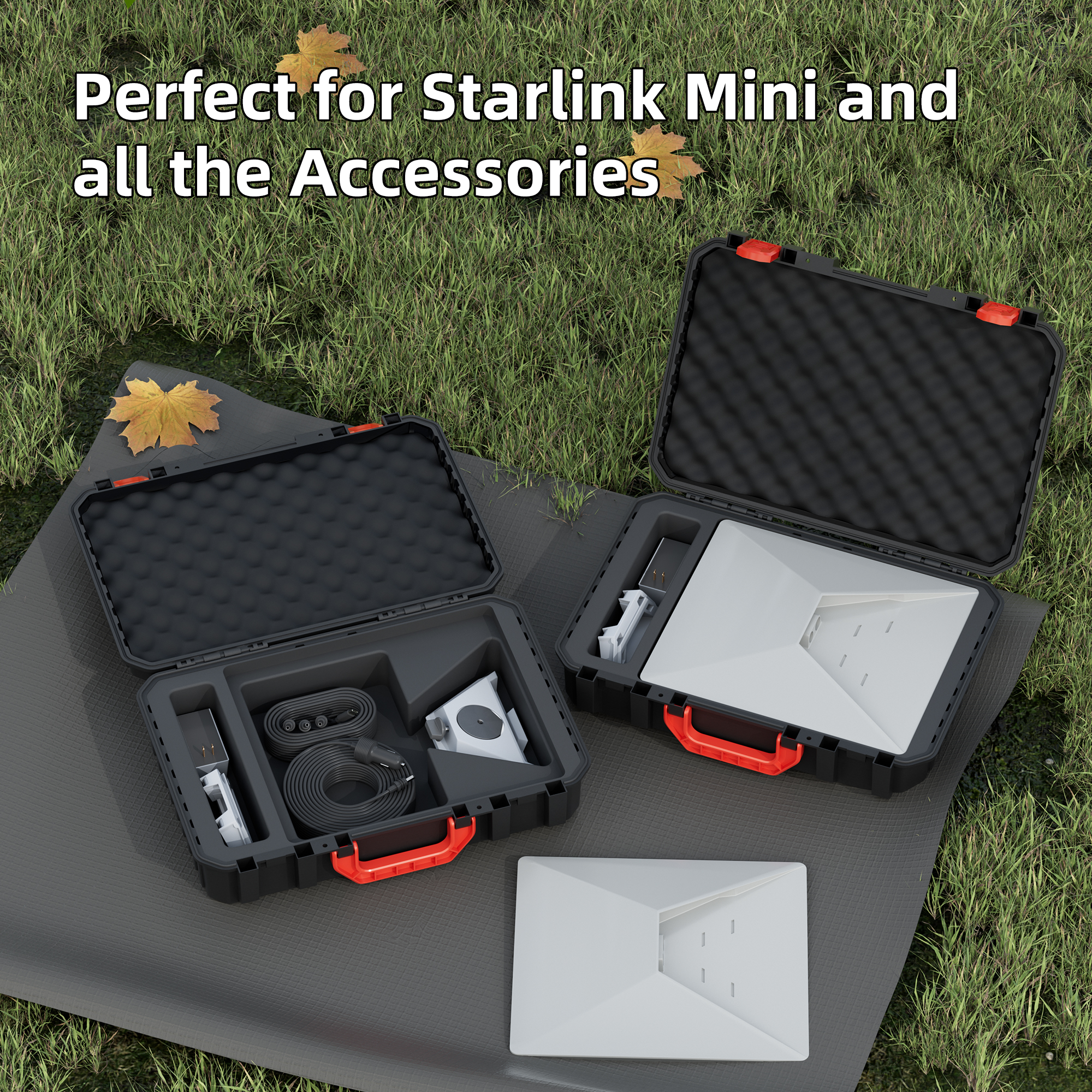 Mini-BAG8 Starlink Mini PP Hard Protective Travel Case with Custom Foam Interior