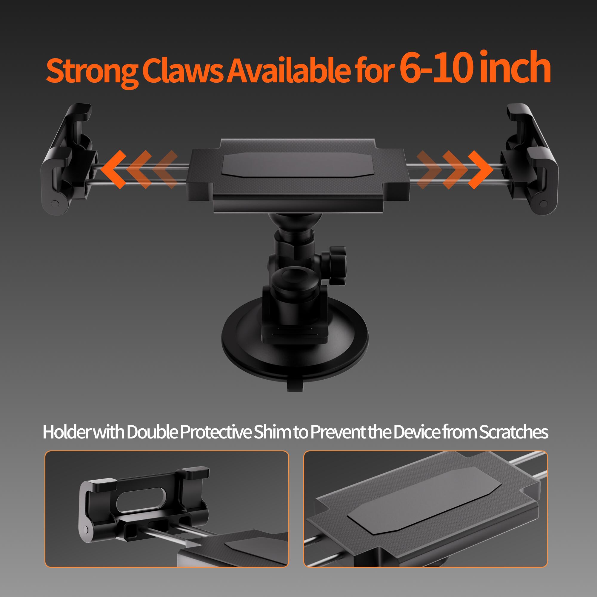 MINI-BR10 Universal Stand Tablet and Phone Car Holder fit Starlink Mini – 5.52″- 11.02″
