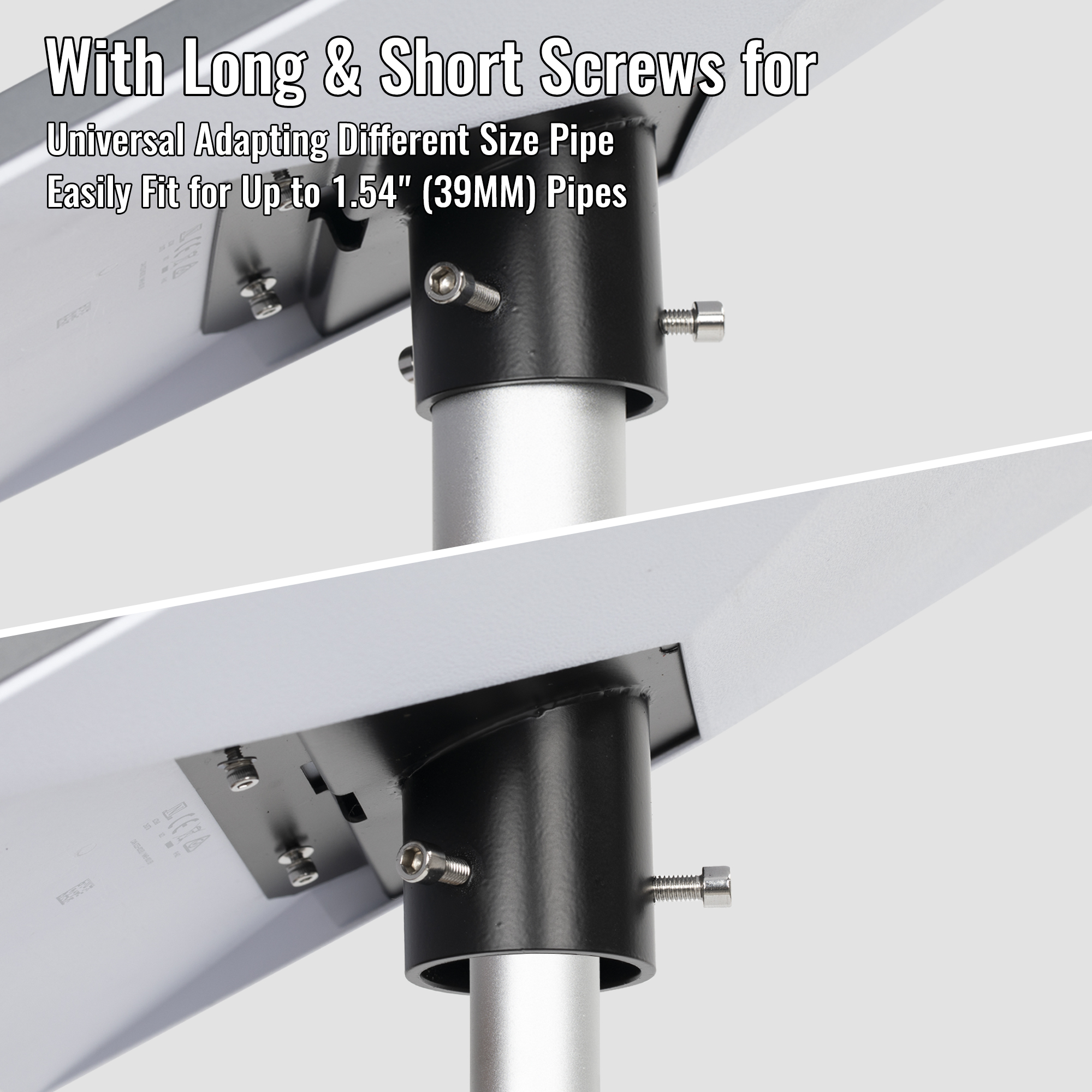 MINI-DM2 Starlink Mini Metal Pipe Adapter Pole Mount for Up to 1.54″ Poles