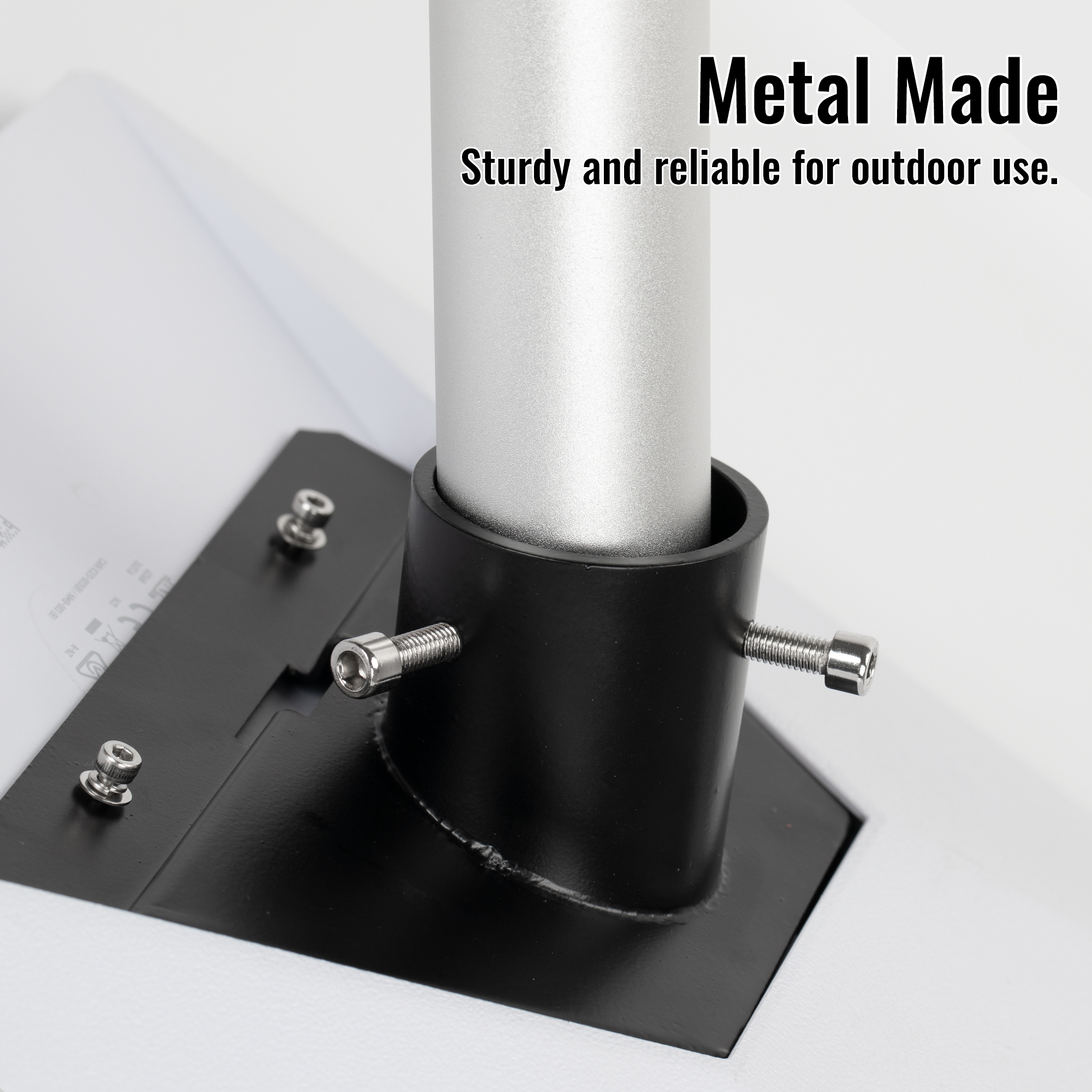 MINI-DM2 Starlink Mini Metal Pipe Adapter Pole Mount for Up to 1.54″ Poles