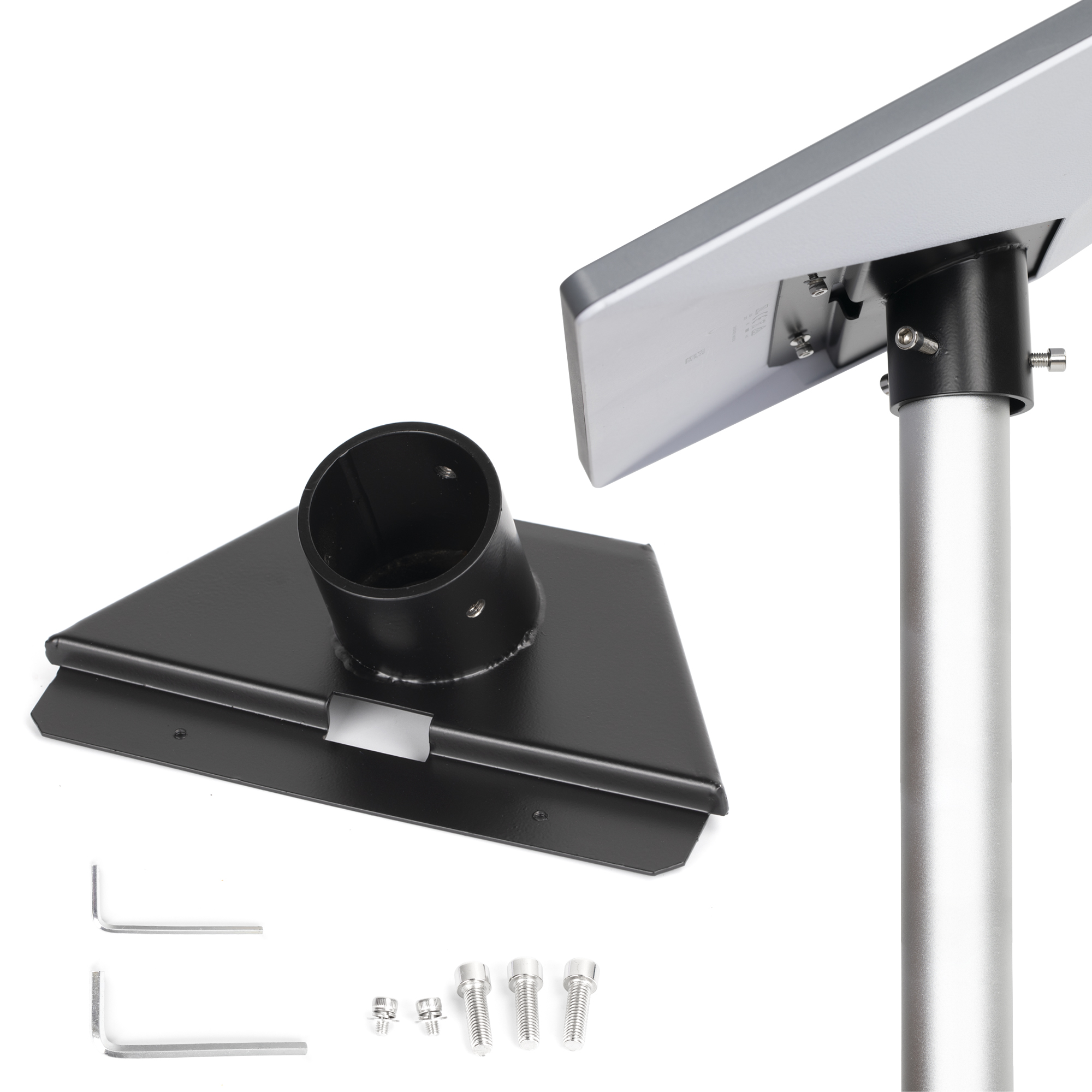 MINI-DM2 Starlink Mini Metal Pipe Adapter Pole Mount for Up to 1.54″ Poles