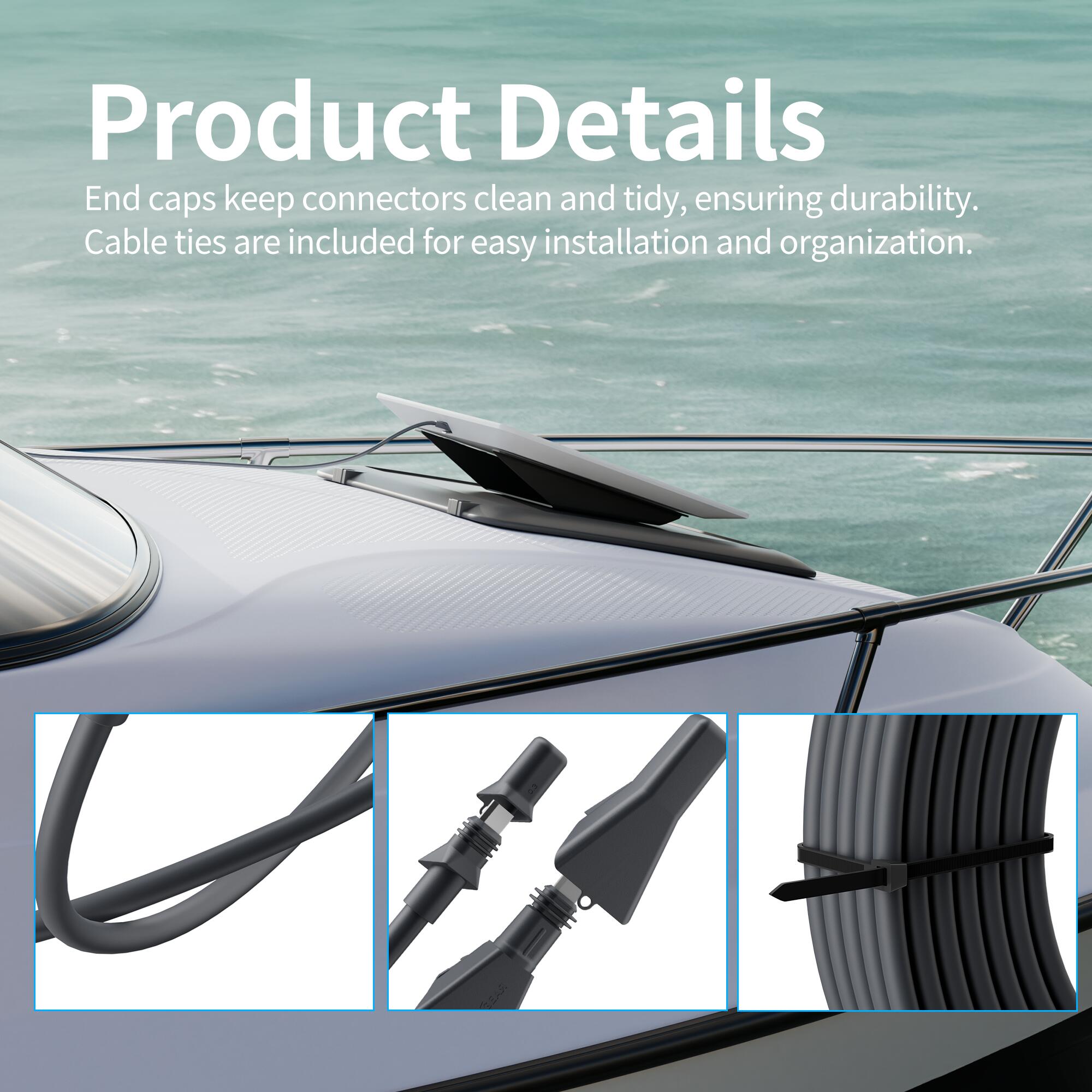 FHP-CB Starlink Flat High Performance Replacement Extension Cable – 10M/32.8FT & 25M/82.5FT