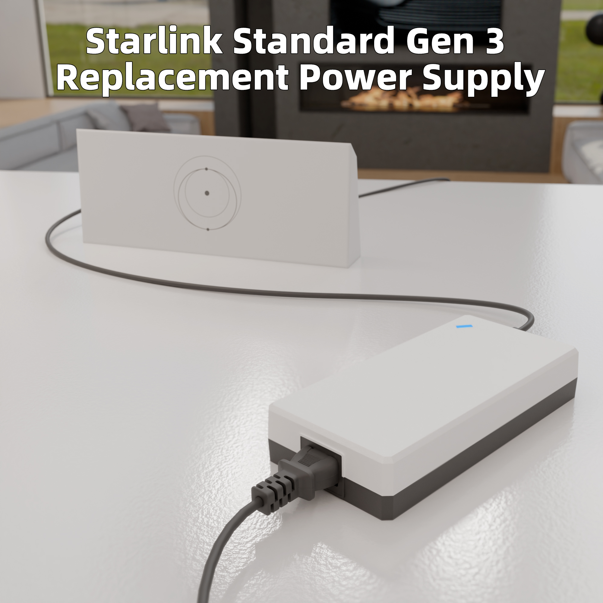 GEN3-ACDC-1 Starlink Gen 3 195W AC to DC Power Supply Adapter with AC Cord