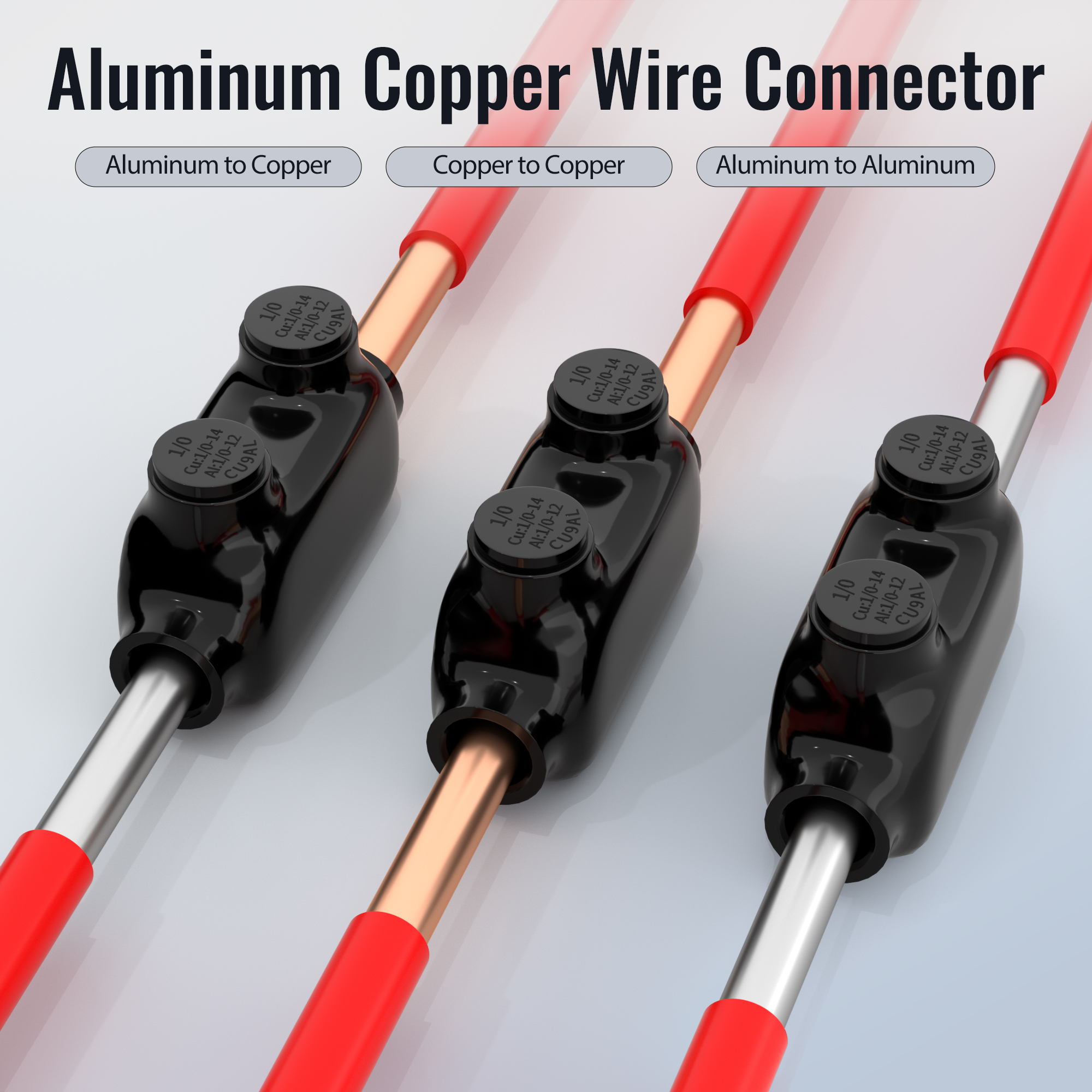 ITC-101-1/0AWG 1/0 AWG – 14 AWG 2-Port Multi-Tap In-Line Wire Entry Pre-Insulated Connector